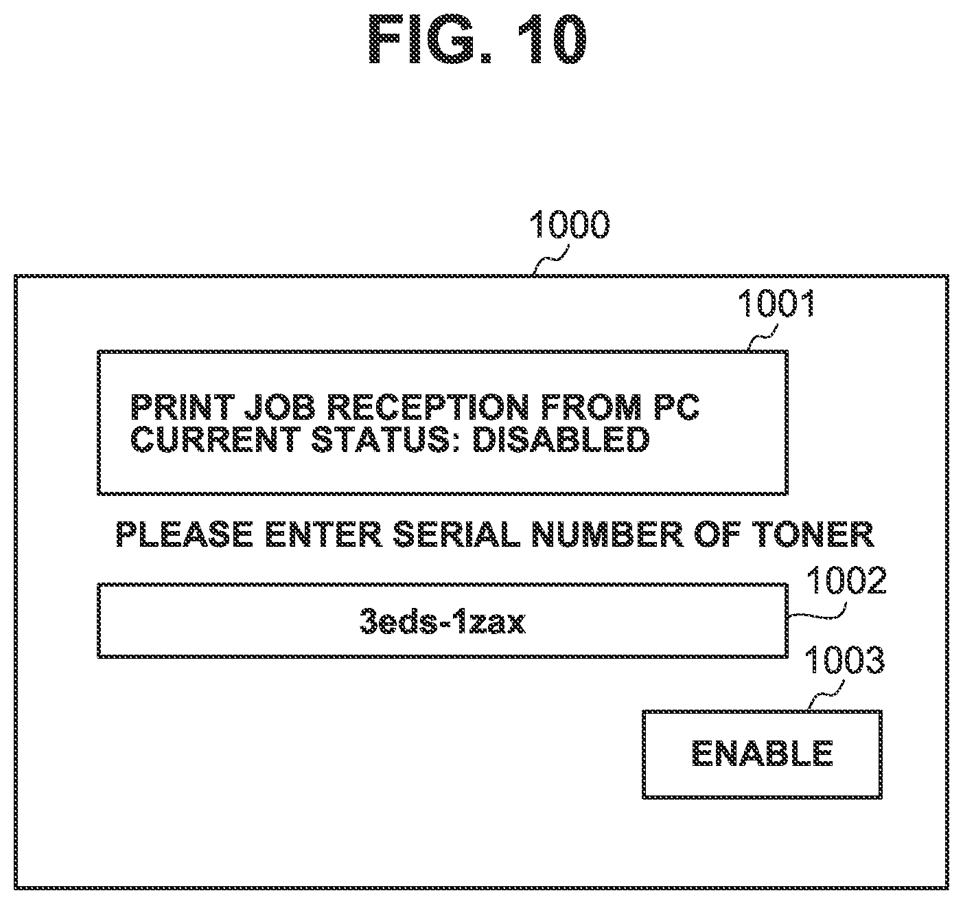 Patent US11836409 Figure 10 – Printing system, printing apparatus, server, control method, and non-transitory computer-readable storage medium for determining if a print job must be submitted through the server