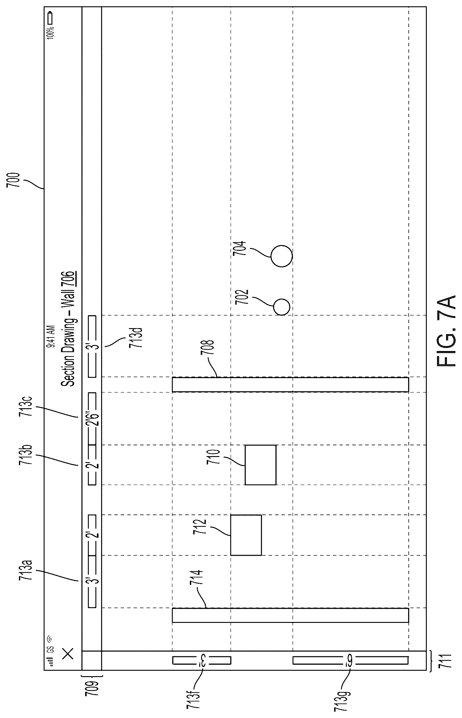 Patent US11836422 Figure 9 – Dynamic dimensioning indicators