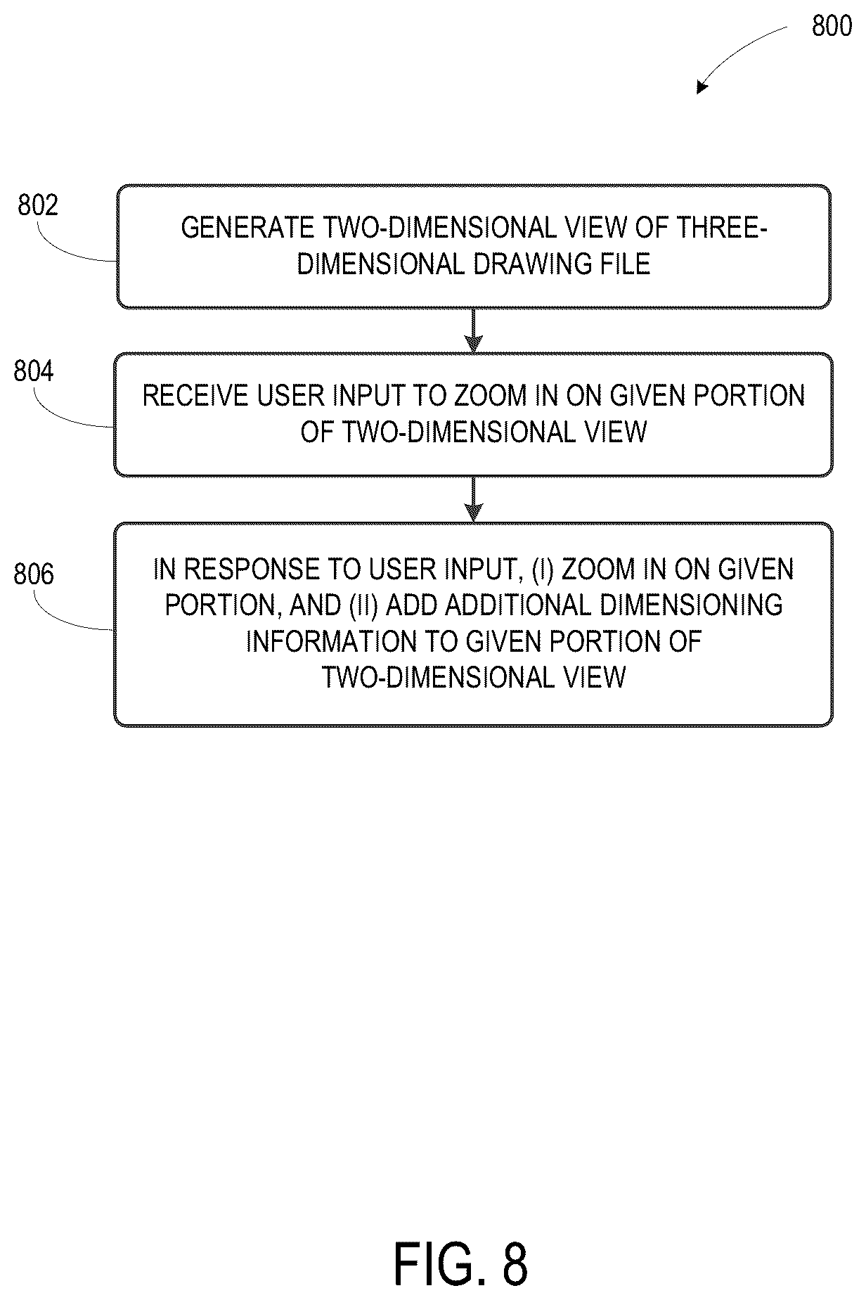 Patent US11836422 Figure 11 – Dynamic dimensioning indicators