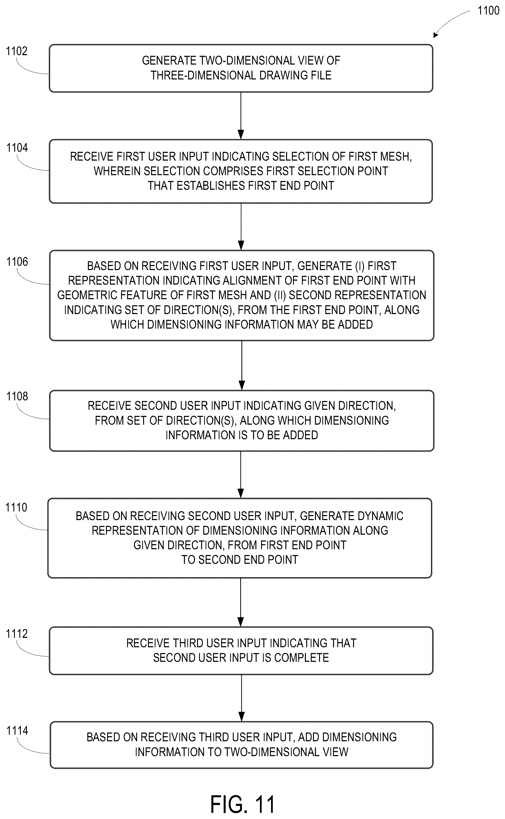 Patent US11836422 Figure 17 – Dynamic dimensioning indicators