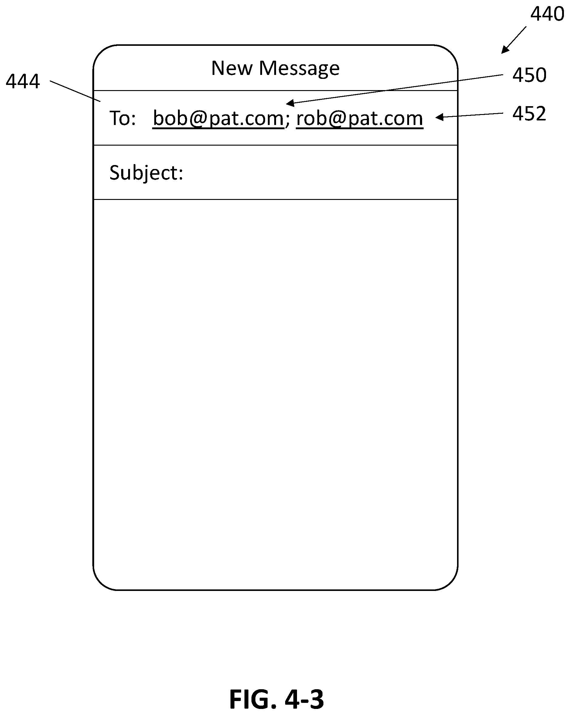 Patent US11836443 Figure 6 – Populating contact information within an electronic message based on contact relationship information