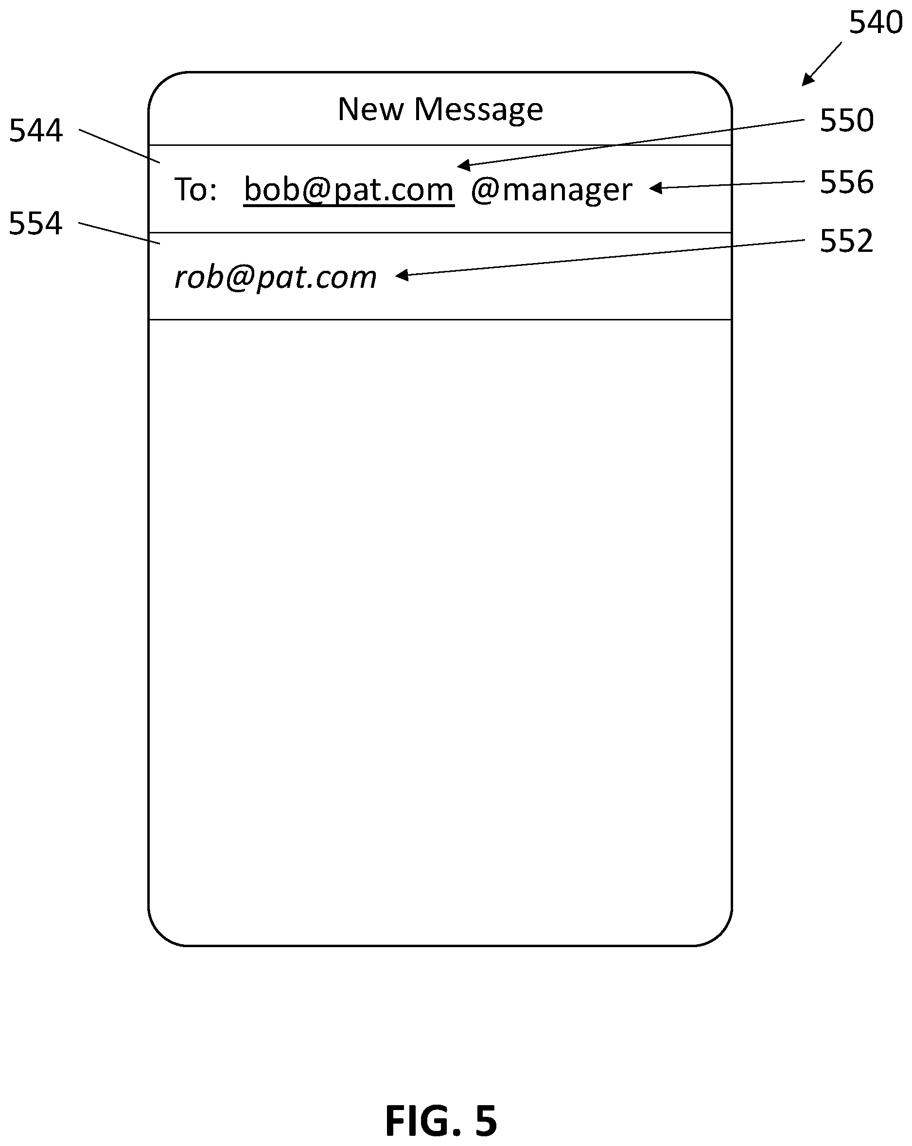 Patent US11836443 Figure 7 – Populating contact information within an electronic message based on contact relationship information