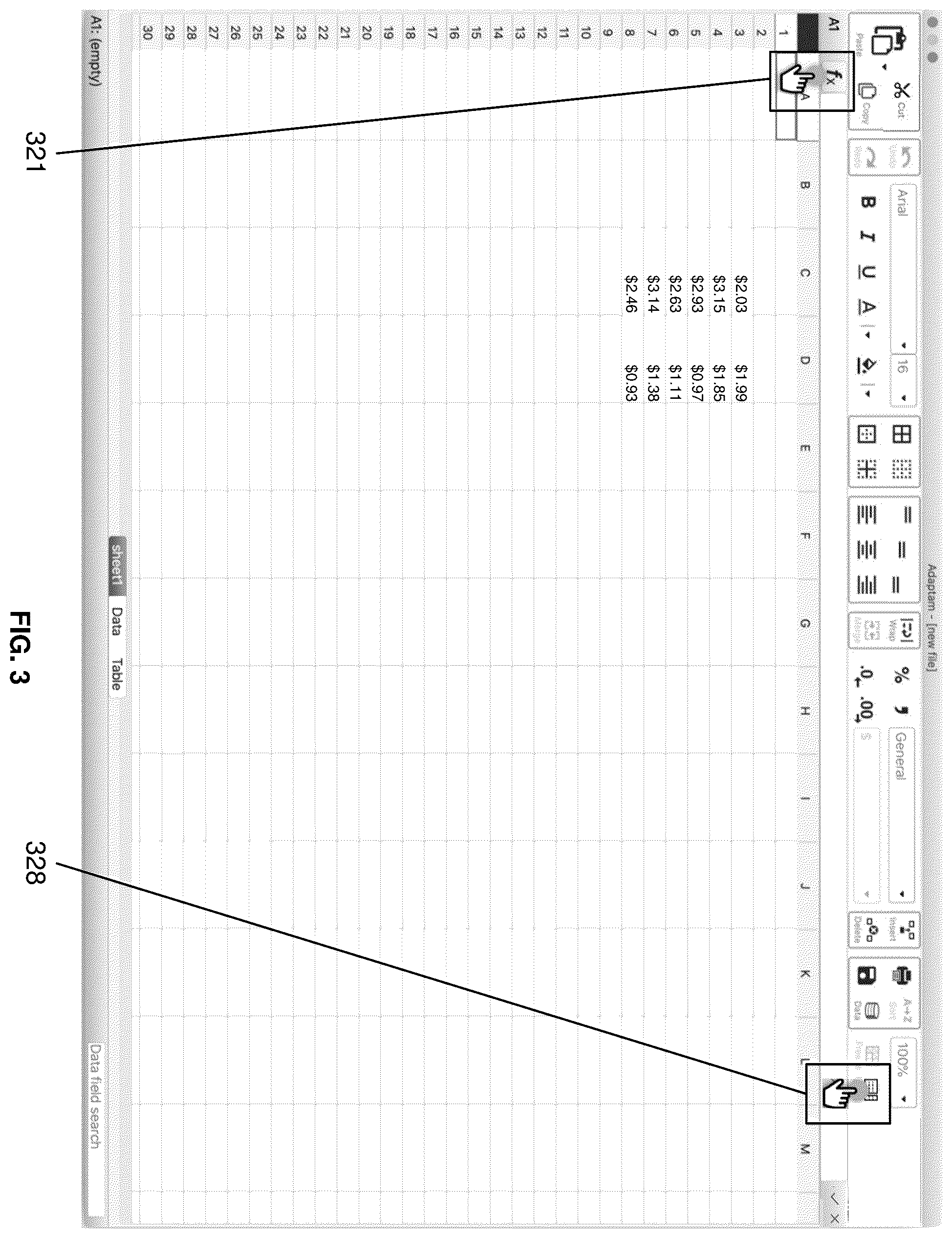 Patent US11836444 Figure 3 – Methods and systems for constructing a complex formula in a spreadsheet cell