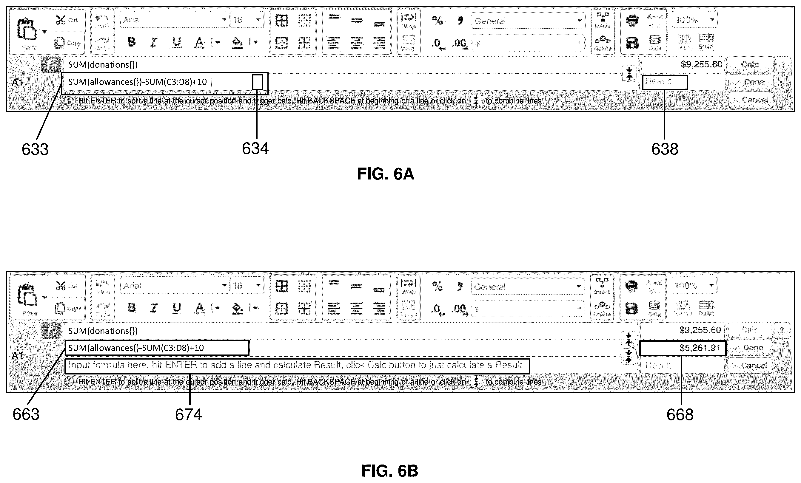 Patent US11836444 Figure 6 – Methods and systems for constructing a complex formula in a spreadsheet cell