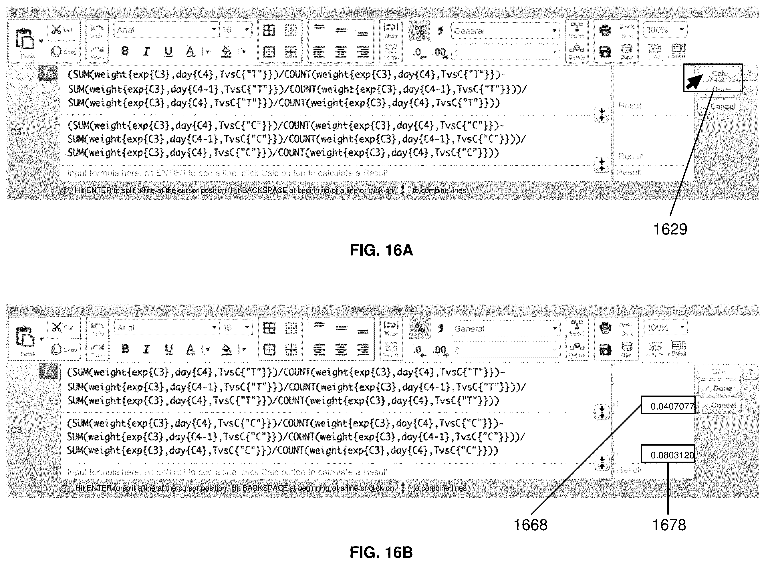 Patent US11836444 Figure 16 – Methods and systems for constructing a complex formula in a spreadsheet cell