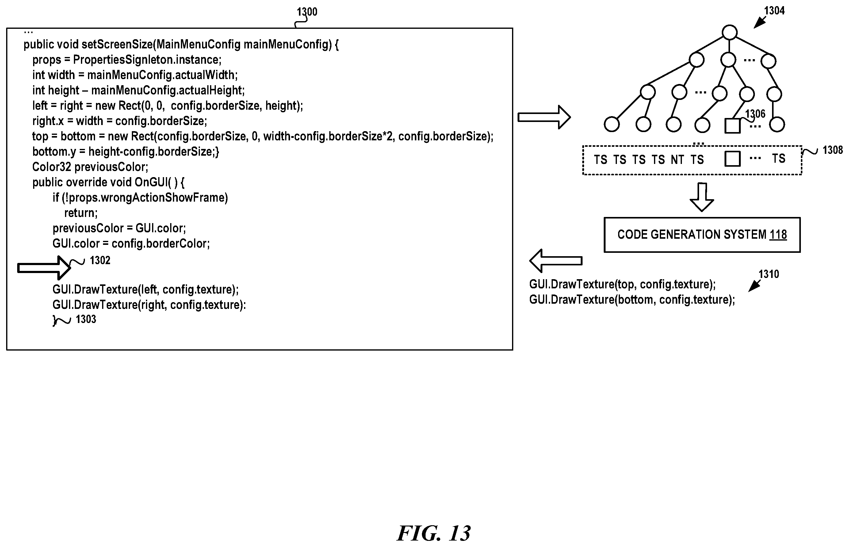 Patent US11836467 Figure 13 – Code generation with reinforcement learning