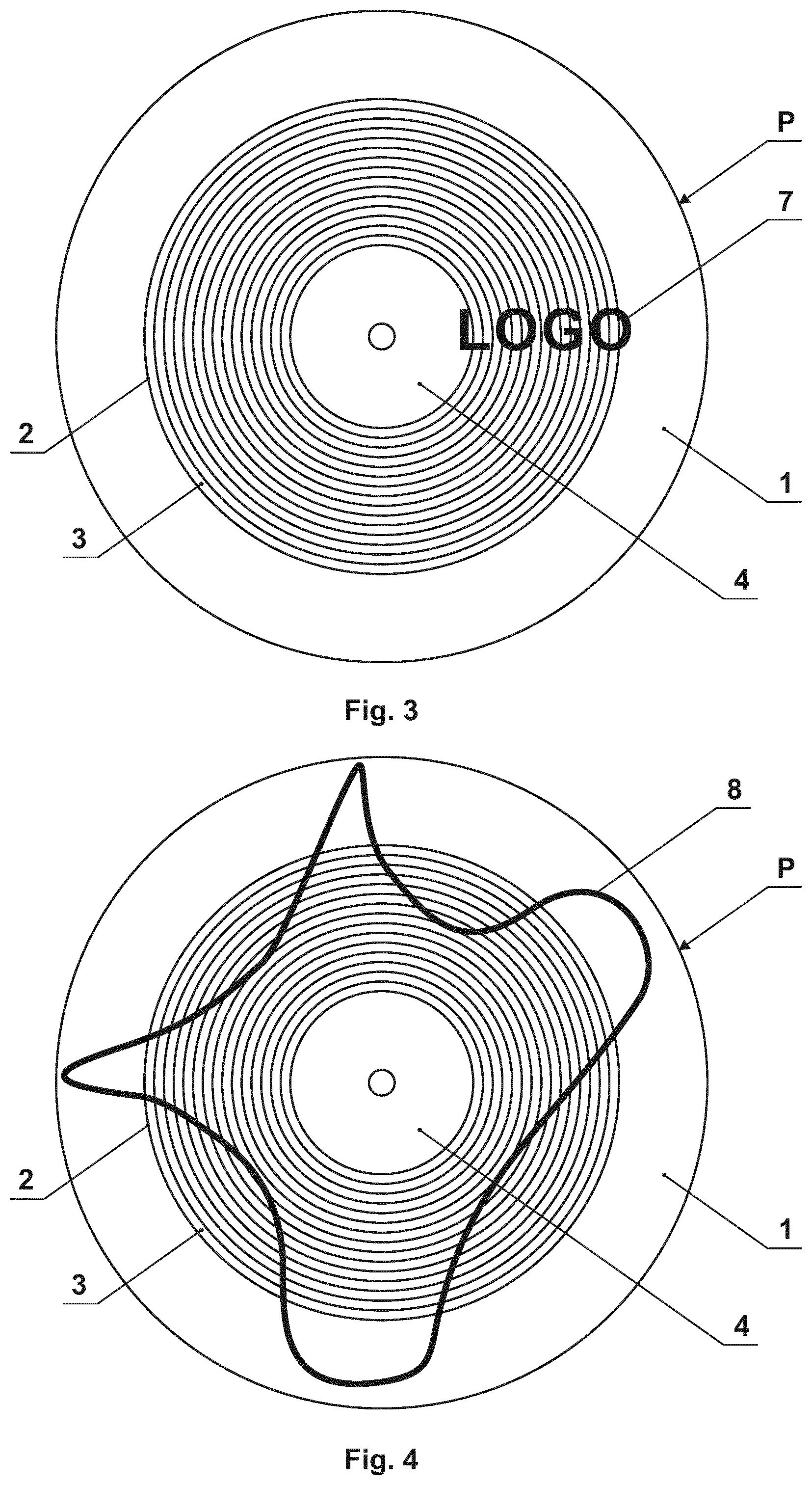 Patent US11836558 Figure 2 – Gramophone plate with recorded image