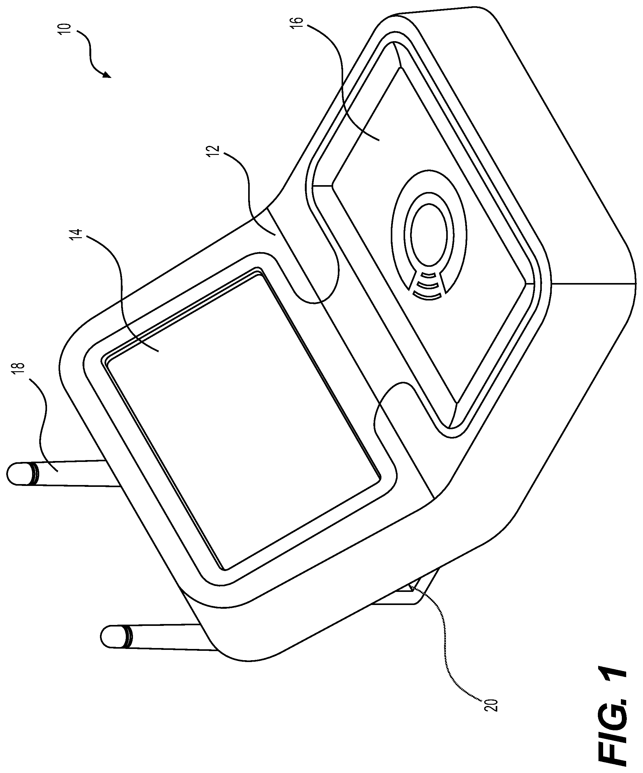 Patent US11836561 Figure 1 – Key fob duplication device