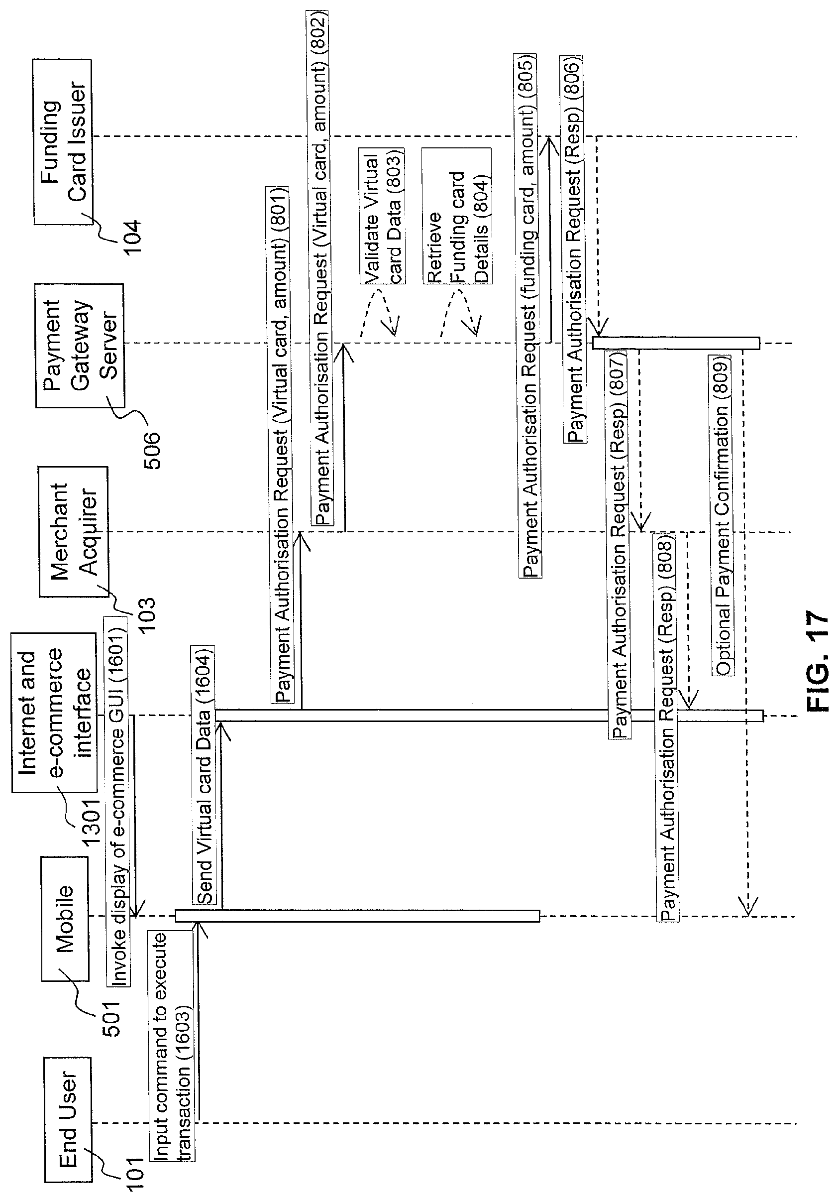 Patent US11836706 Figure 18 – Systems and methods for facilitating a transaction using a virtual card on a mobile device