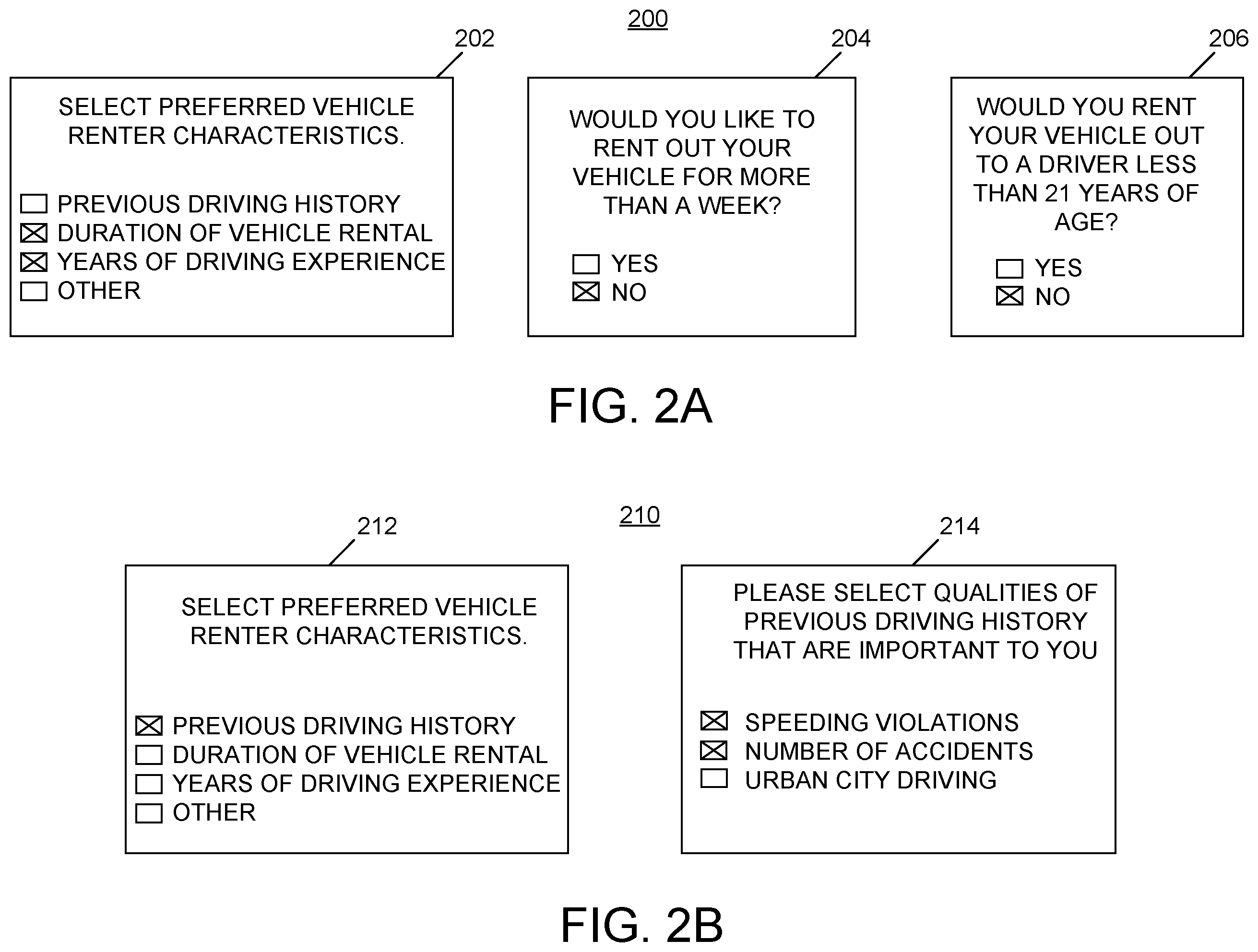 Patent US11836748 Figure 2 – System and methods for predicting rental vehicle use preferences
