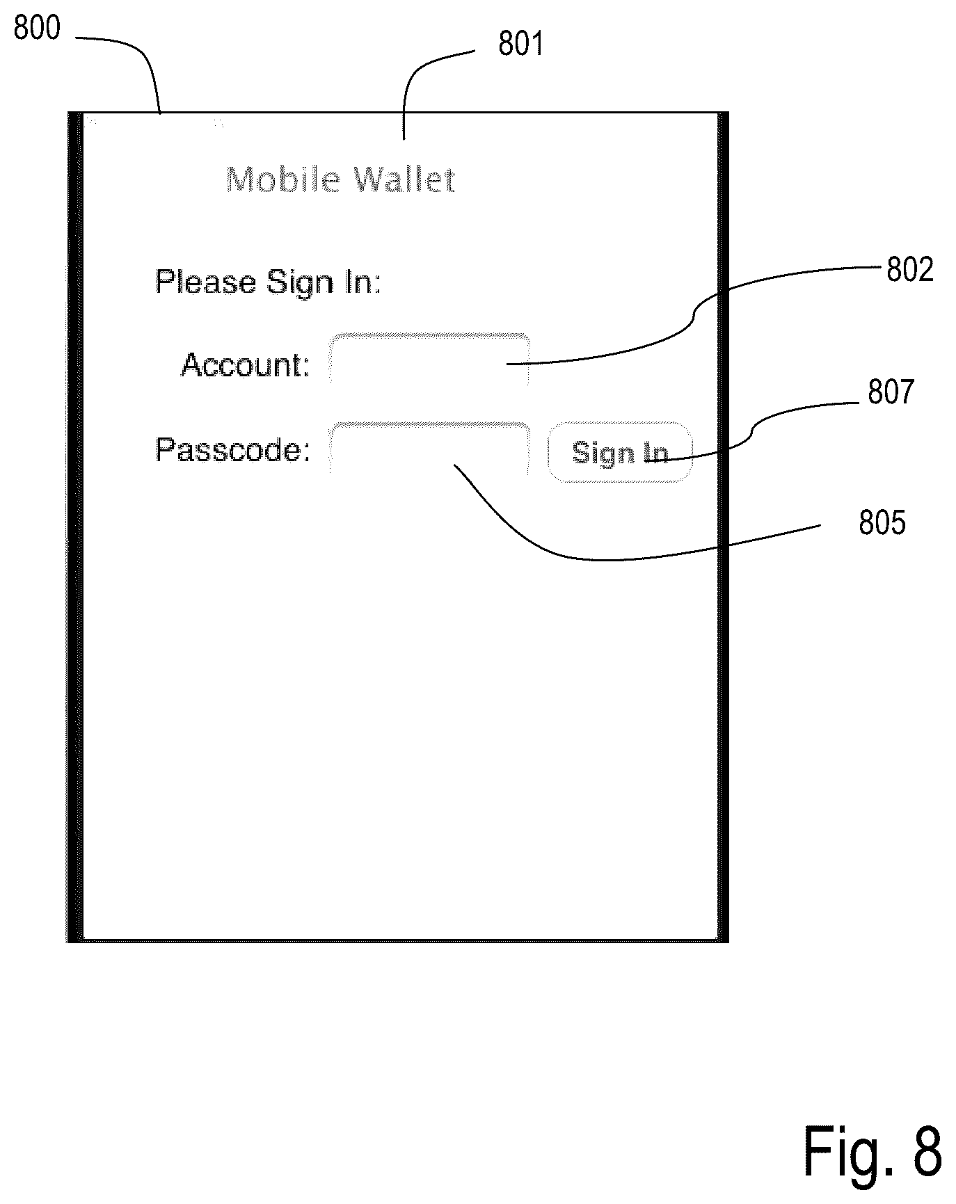 Patent US11836753 Figure 8 – System and method for a mobile wallet