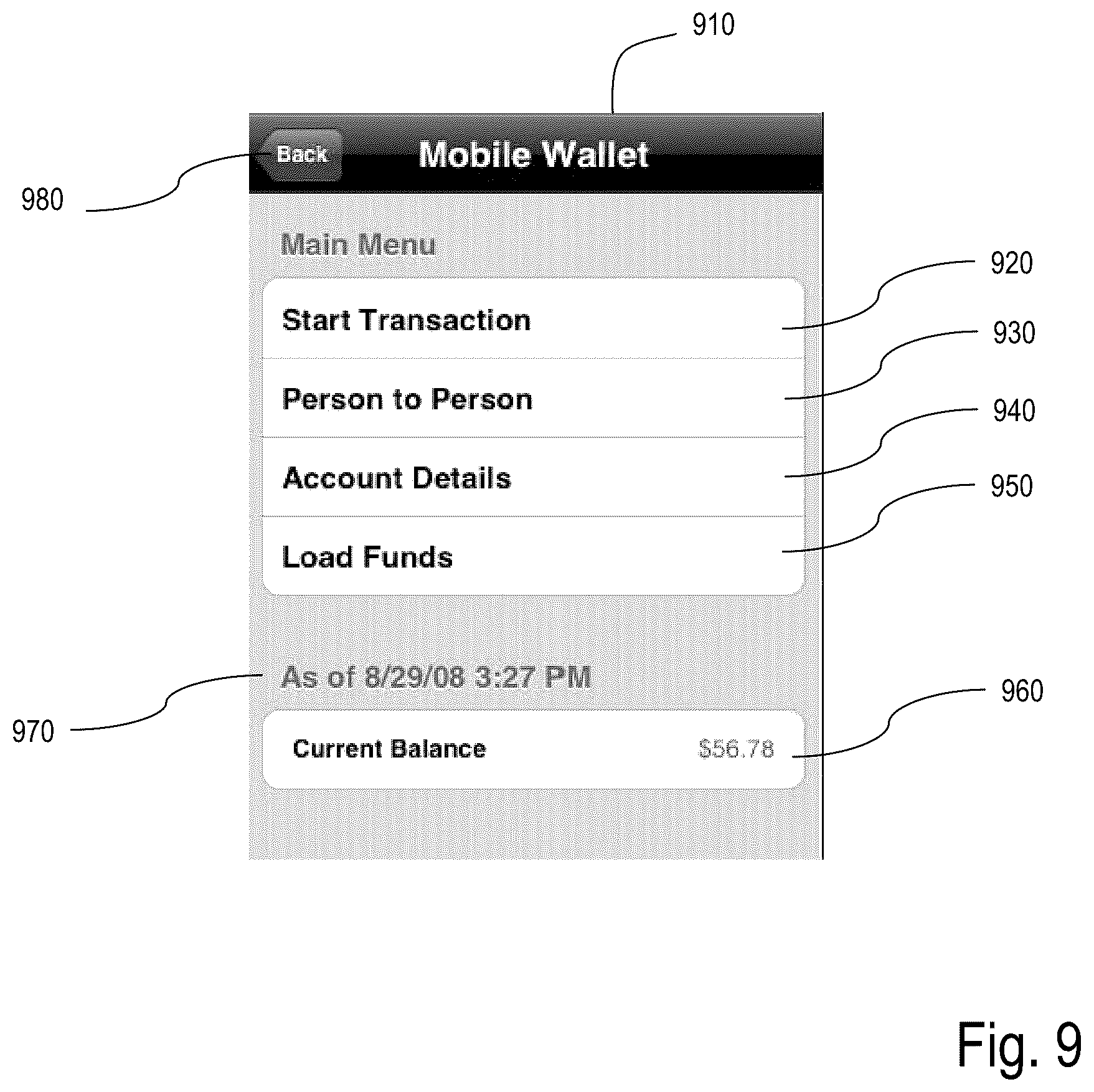 Patent US11836753 Figure 9 – System and method for a mobile wallet