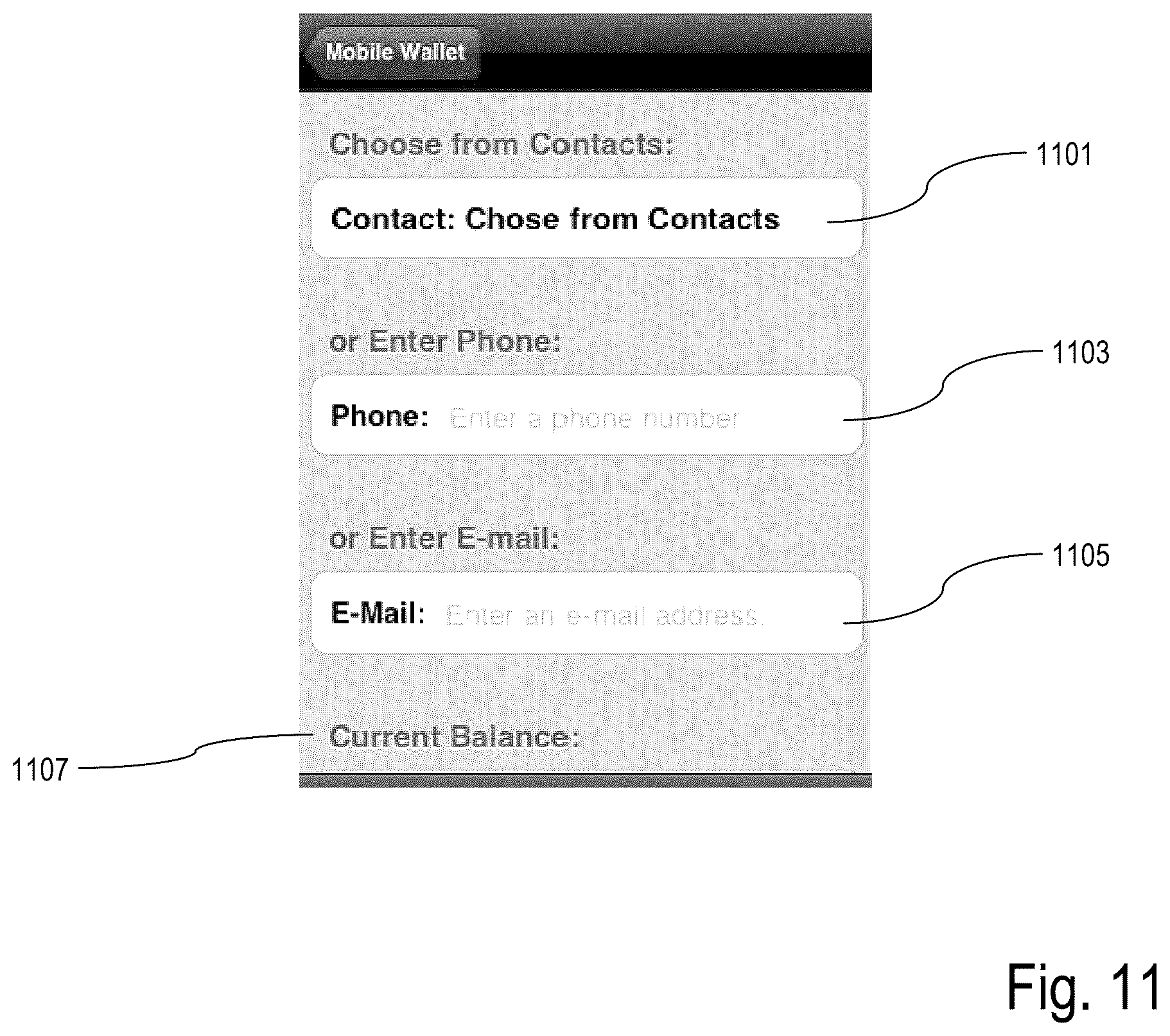 Patent US11836753 Figure 11 – System and method for a mobile wallet