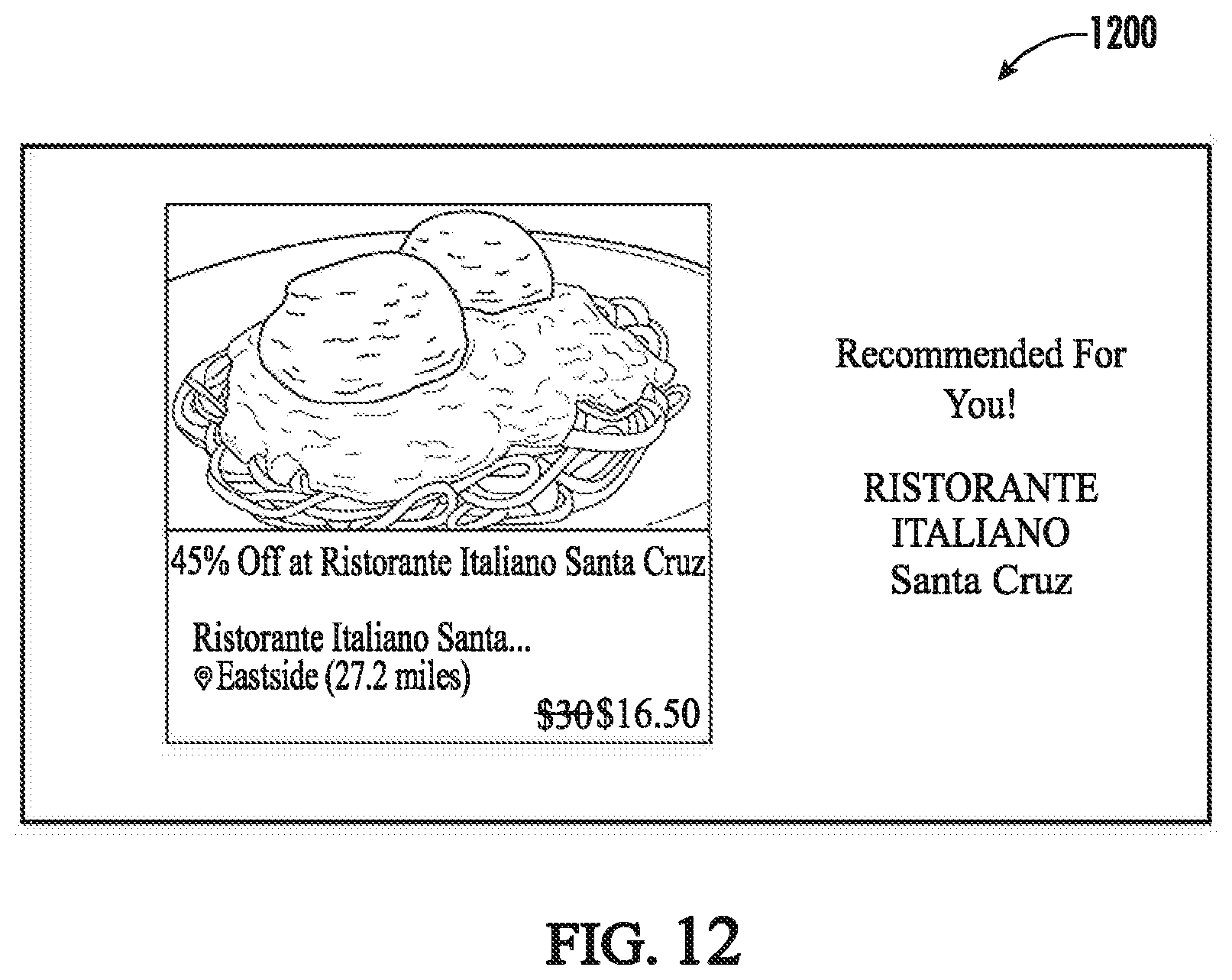Patent US11836781 Figure 14 – System and method for generating purchase recommendations based on geographic zone information
