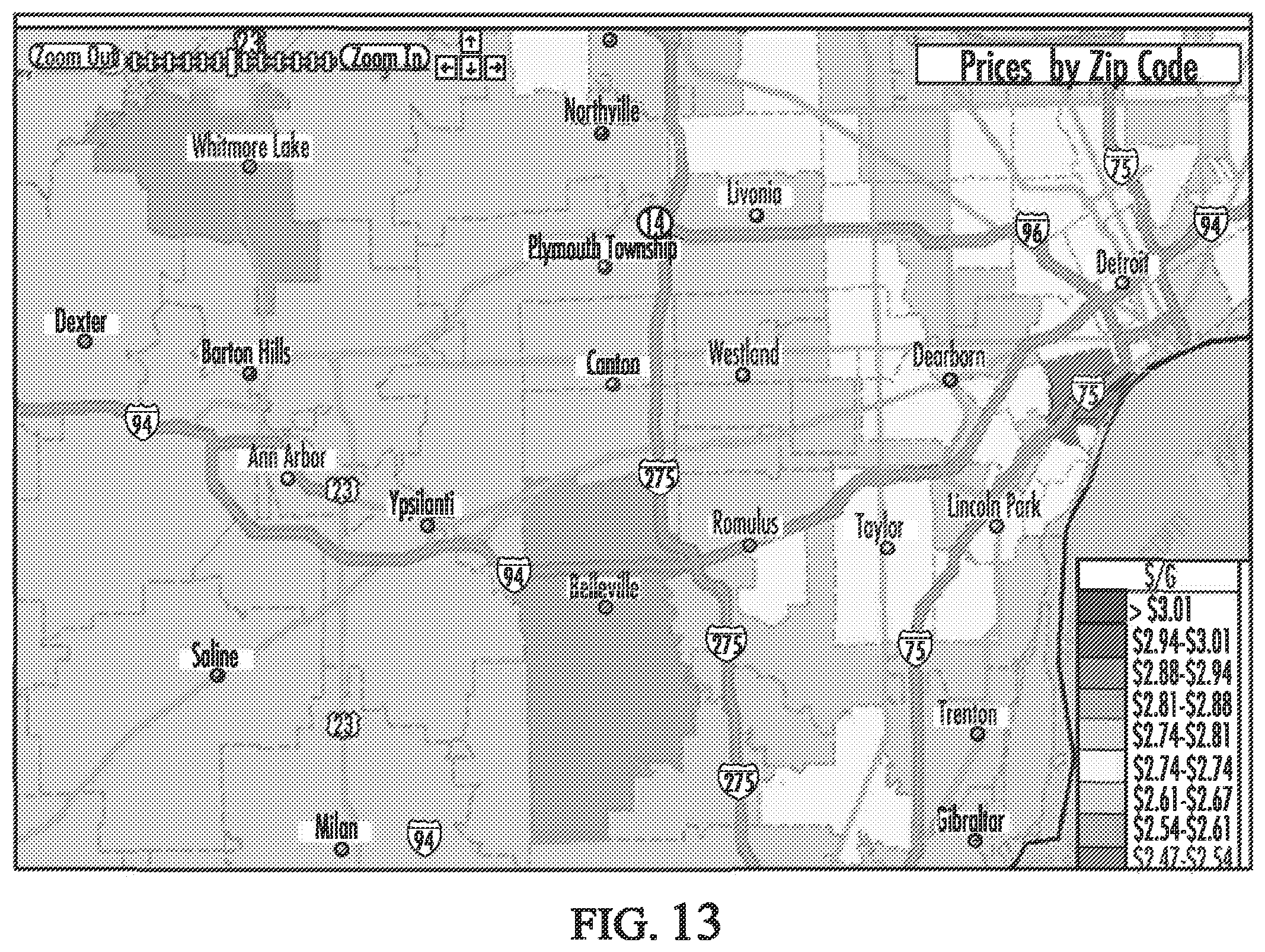 Patent US11836781 Figure 15 – System and method for generating purchase recommendations based on geographic zone information