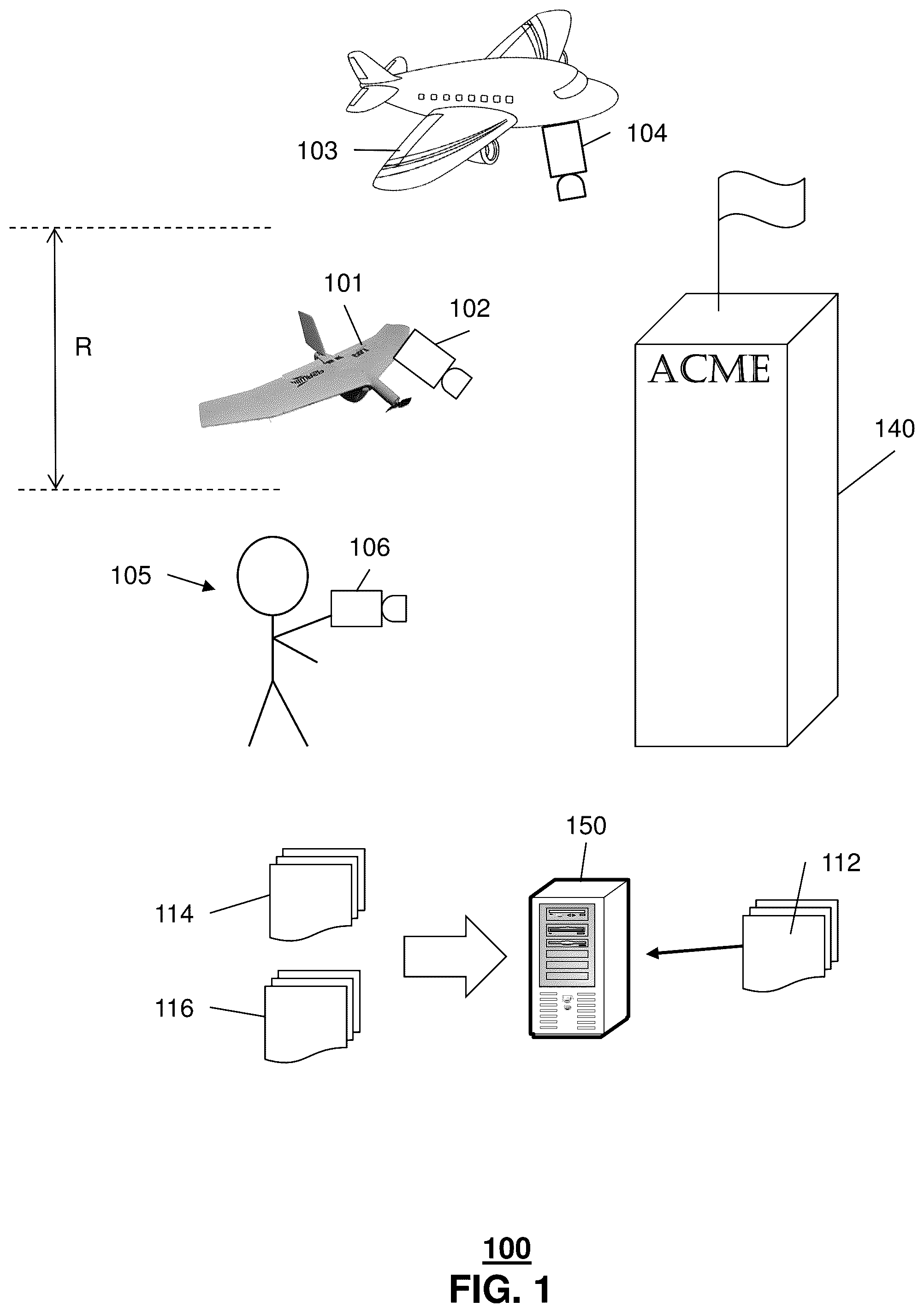 Patent US11836854 Figure 1 – Structure from Motion for drone videos