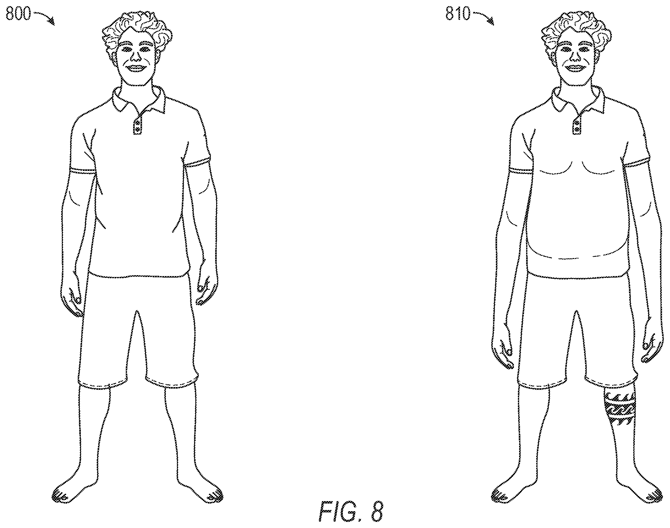 Patent US11836866 Figure 8 – Deforming real-world object using an external mesh