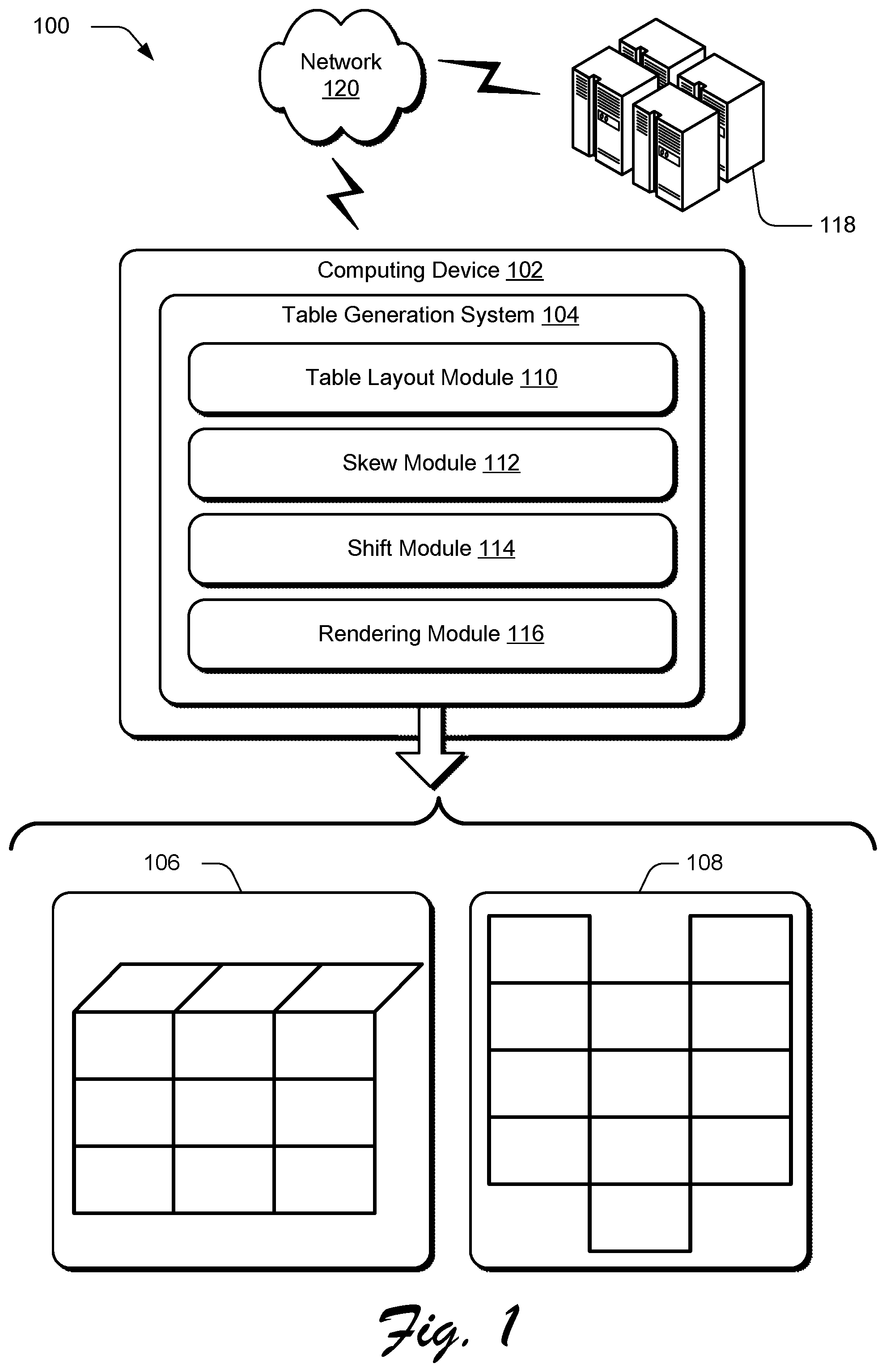 Patent US11836897 Figure 1 – Table shifting and skewing