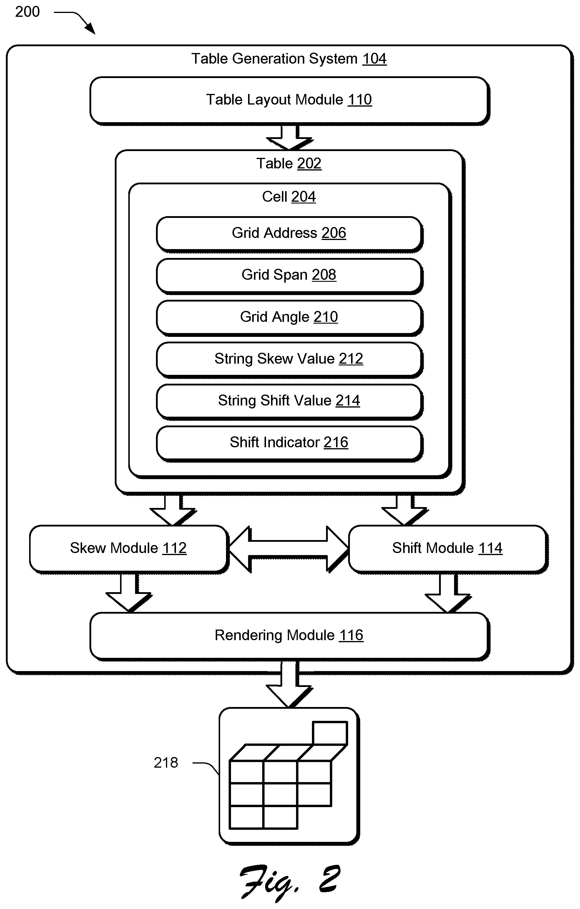 Patent US11836897 Figure 2 – Table shifting and skewing
