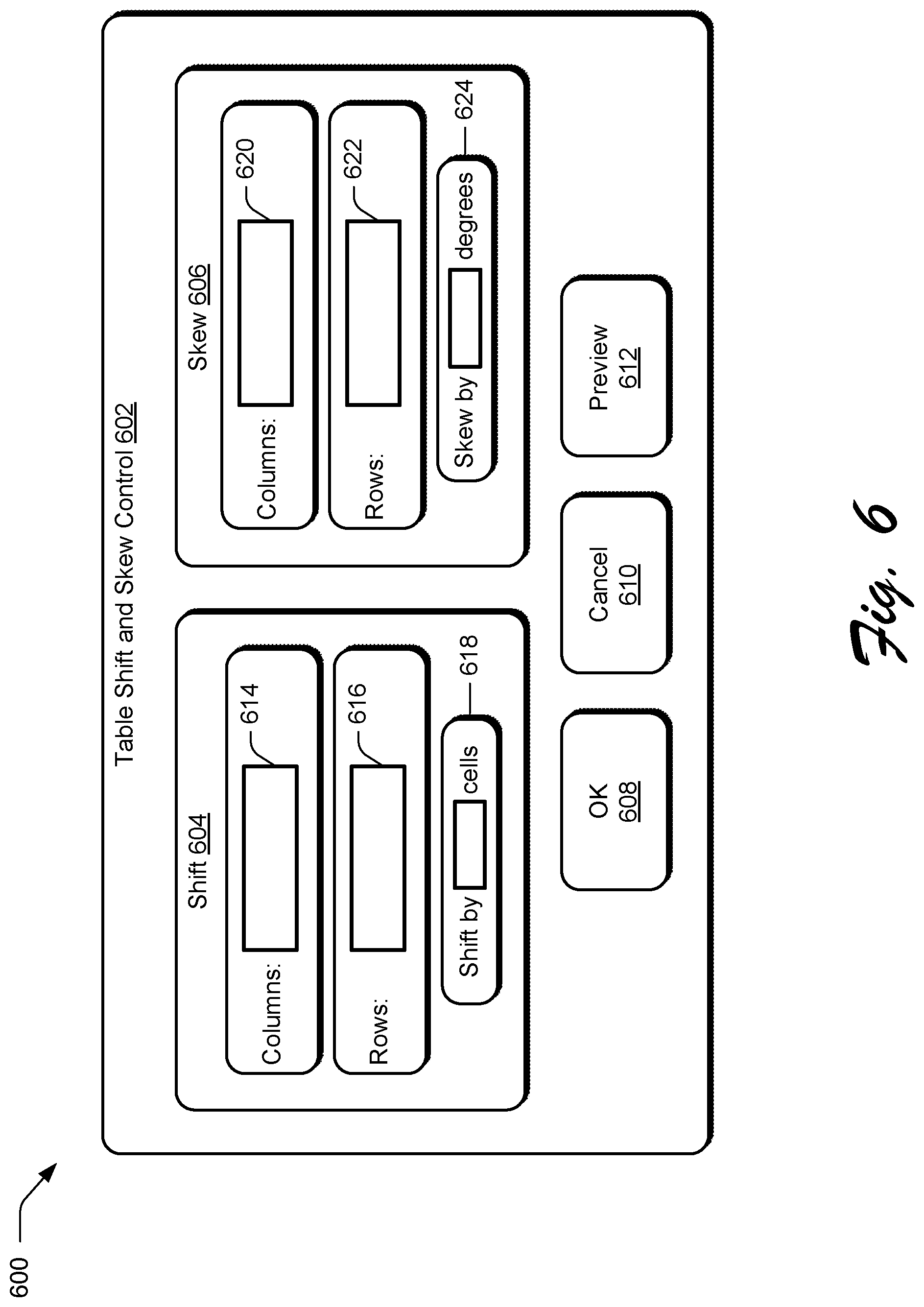 Patent US11836897 Figure 6 – Table shifting and skewing