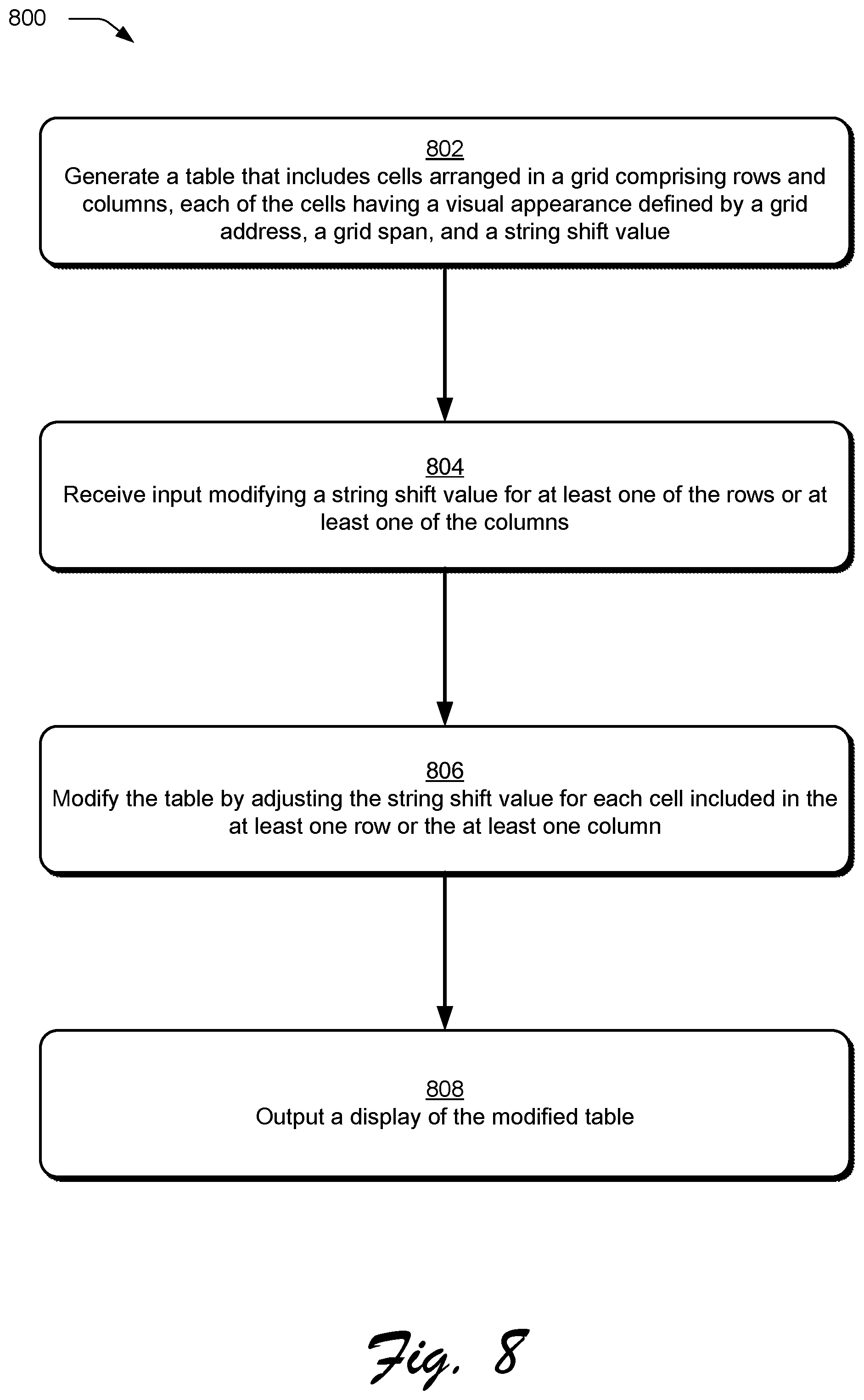 Patent US11836897 Figure 8 – Table shifting and skewing