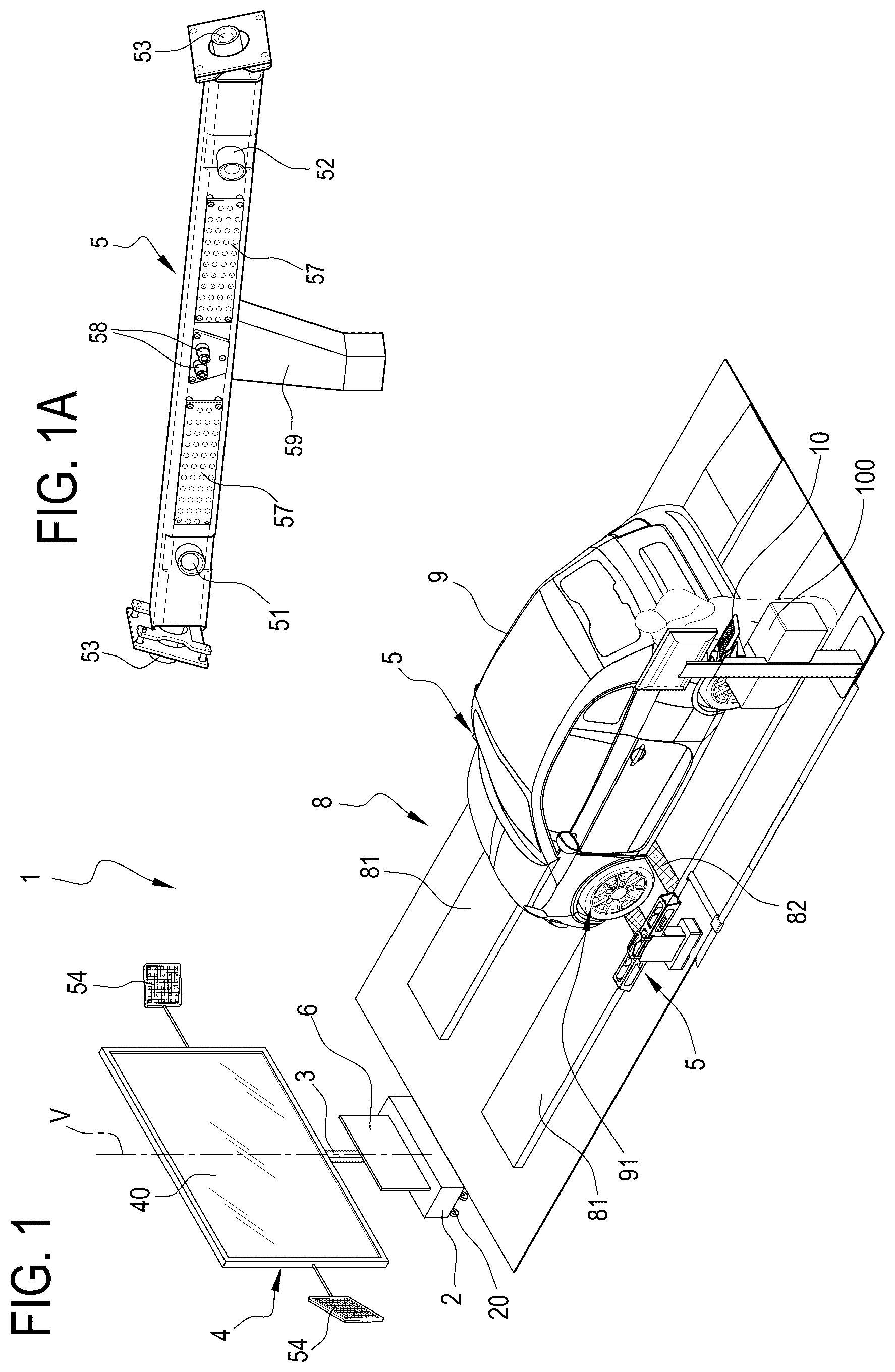 Patent US11836947 Figure 1 – System for calibrating a vehicle camera