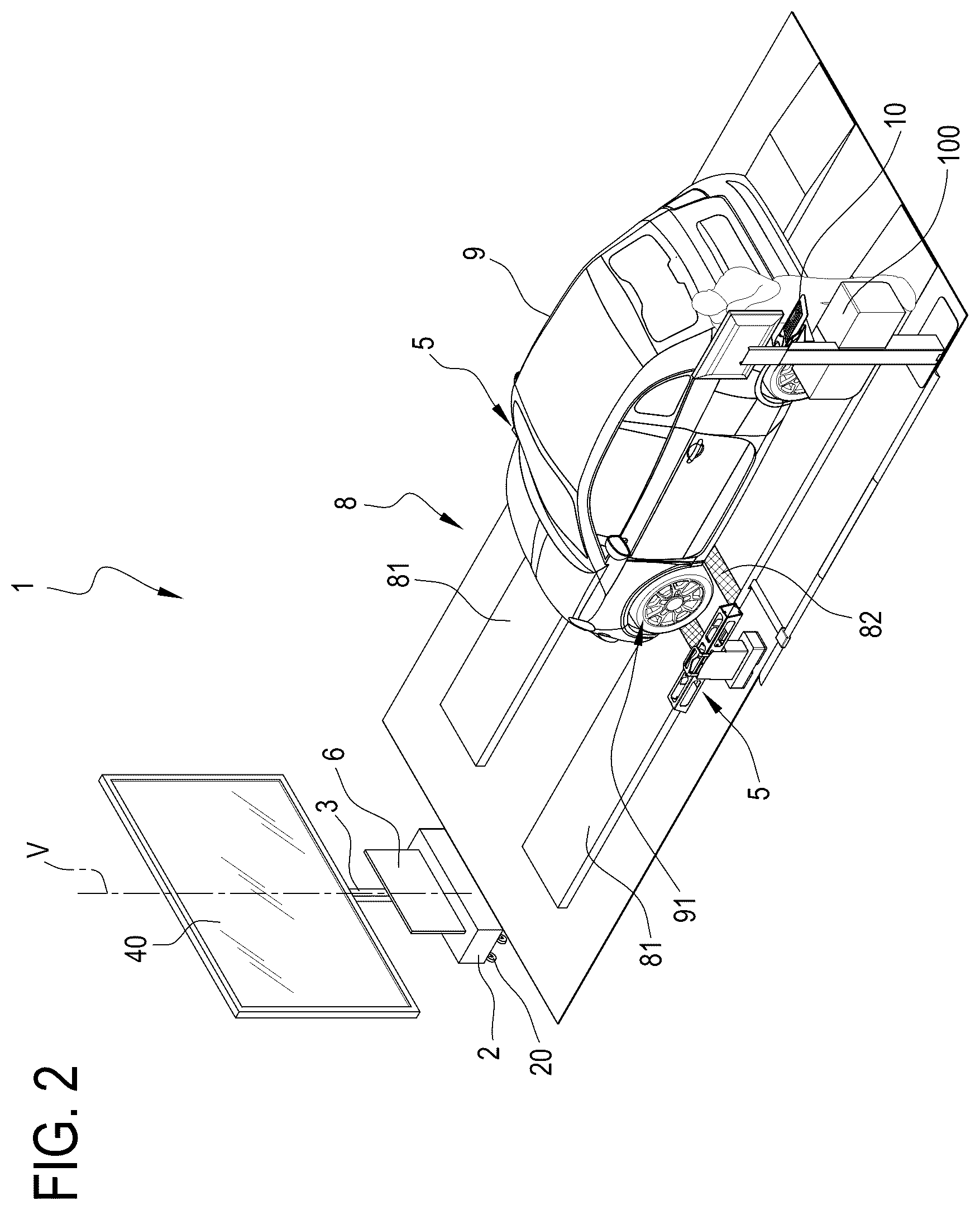 Patent US11836947 Figure 2 – System for calibrating a vehicle camera