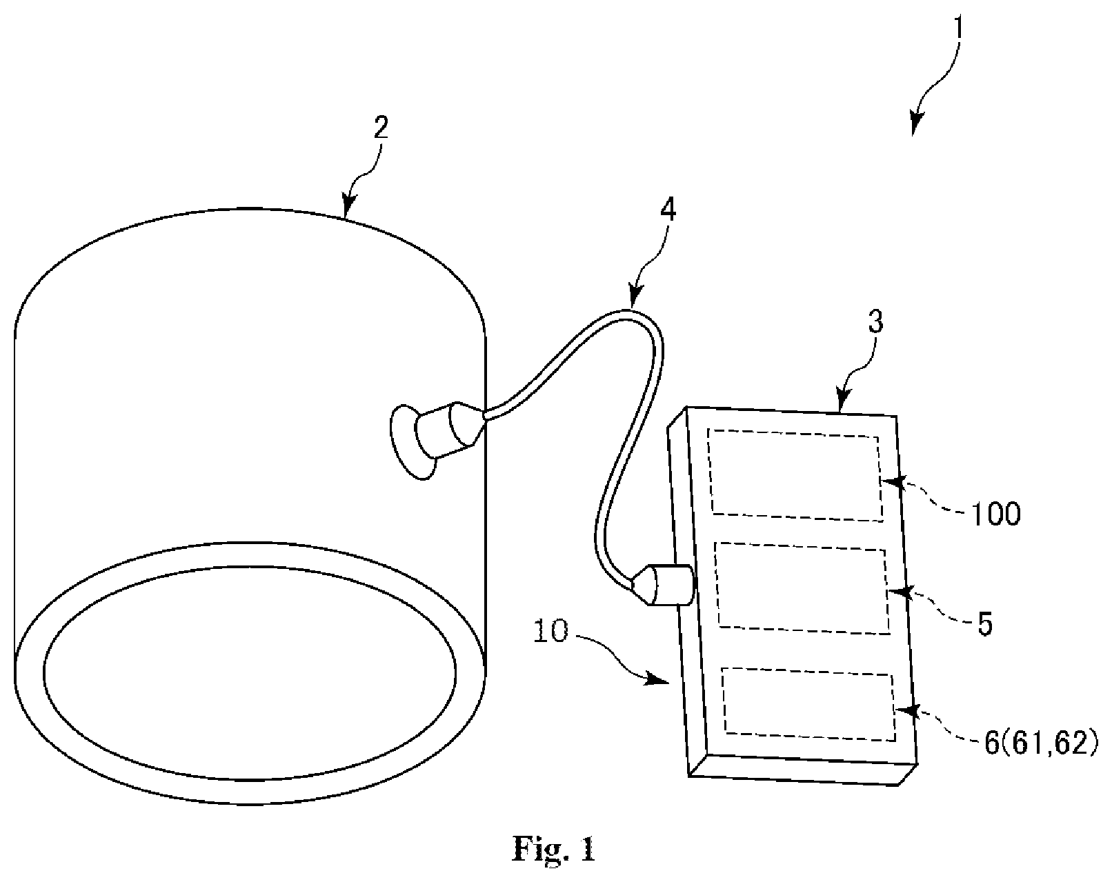 Patent US11841012 Figure 1 – Pump system, fluid supply device and method for controlling drive of pump system