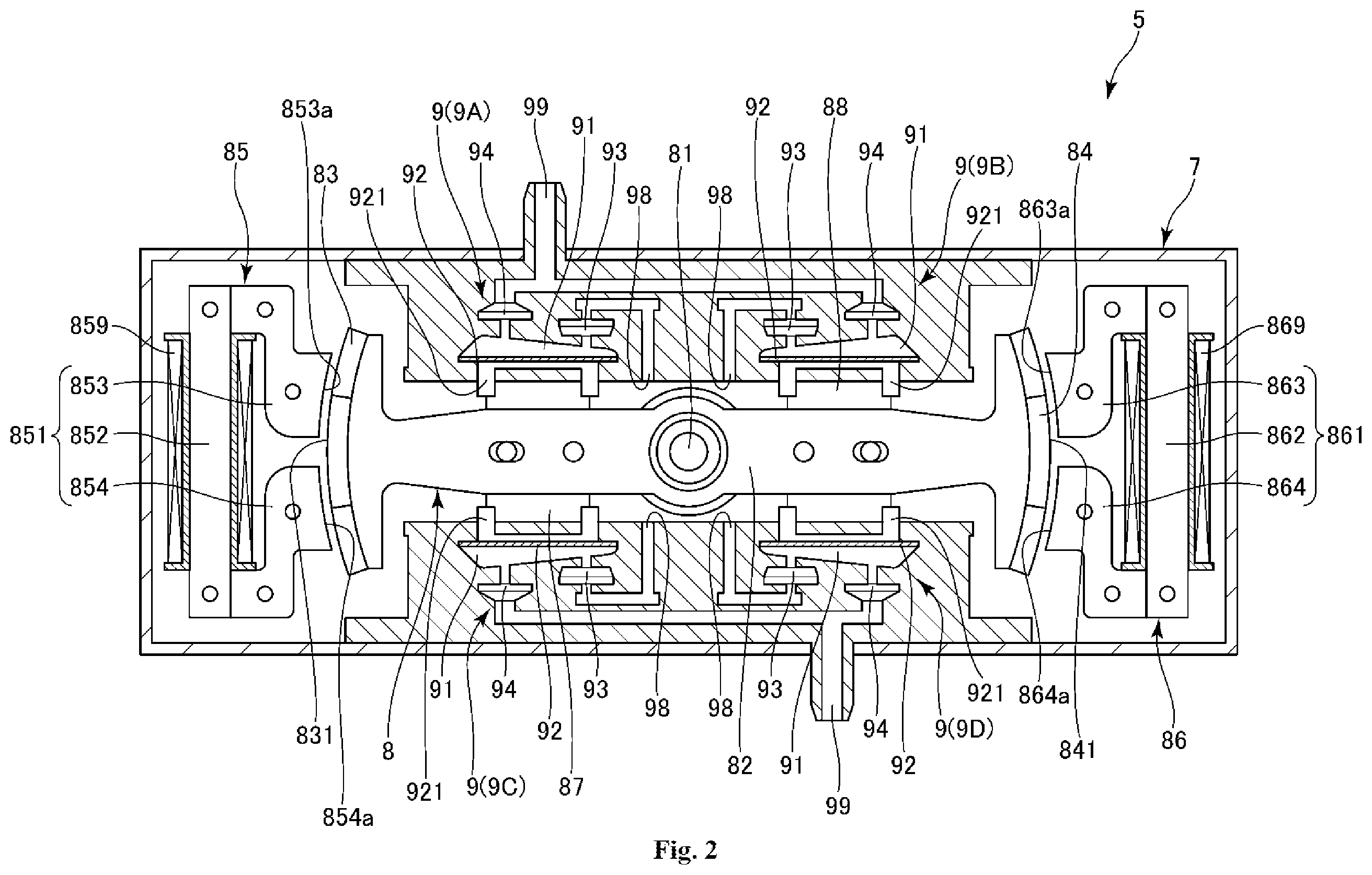 Patent US11841012 Figure 2 – Pump system, fluid supply device and method for controlling drive of pump system