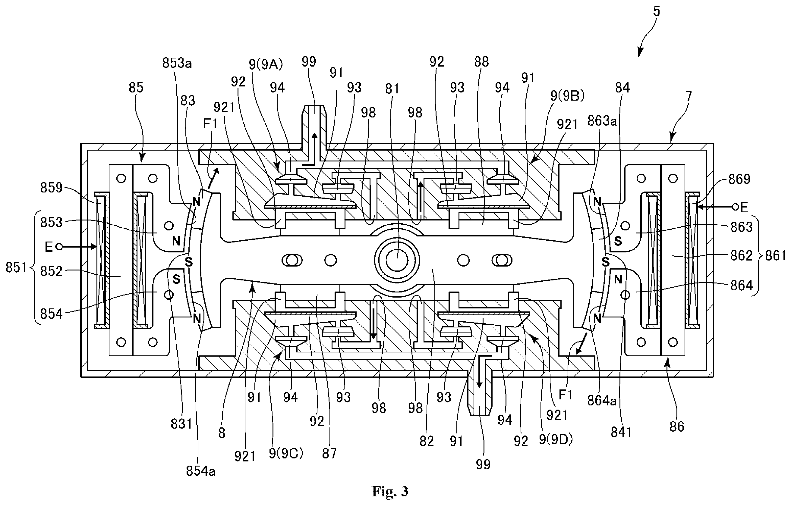 Patent US11841012 Figure 3 – Pump system, fluid supply device and method for controlling drive of pump system