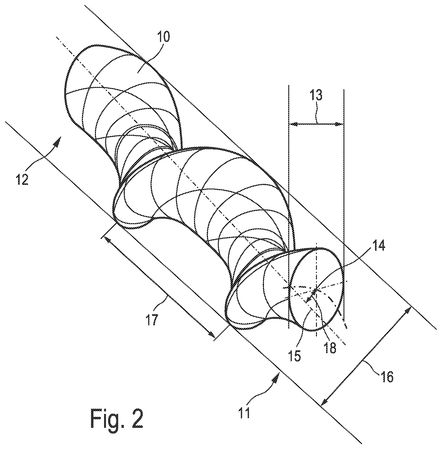 Patent US11841016 Figure 2 – Rotor for an eccentric screw pump and method for the manufacture thereof