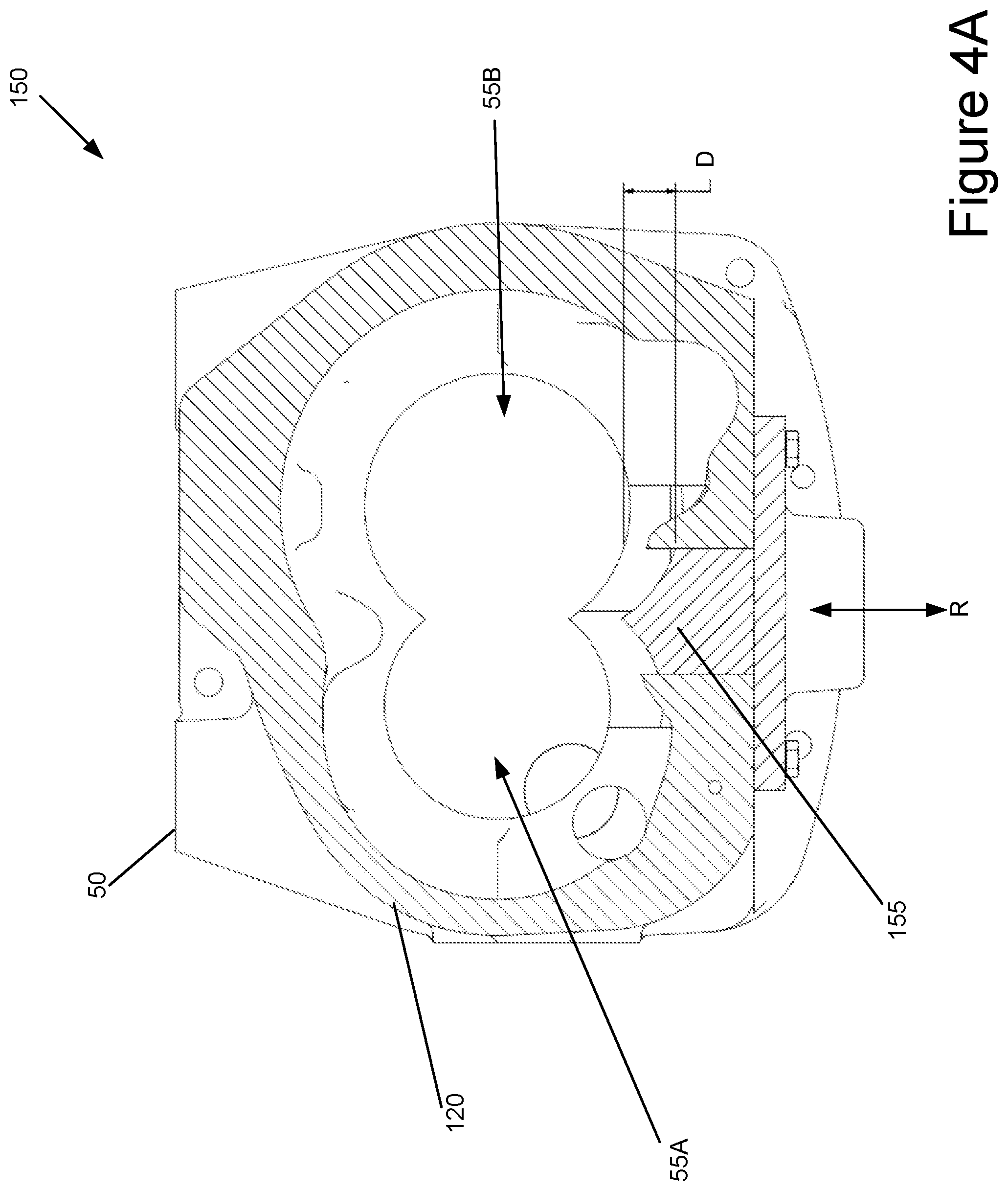 Patent US11841020 Figure 5 – Variable volume ratio screw compressor