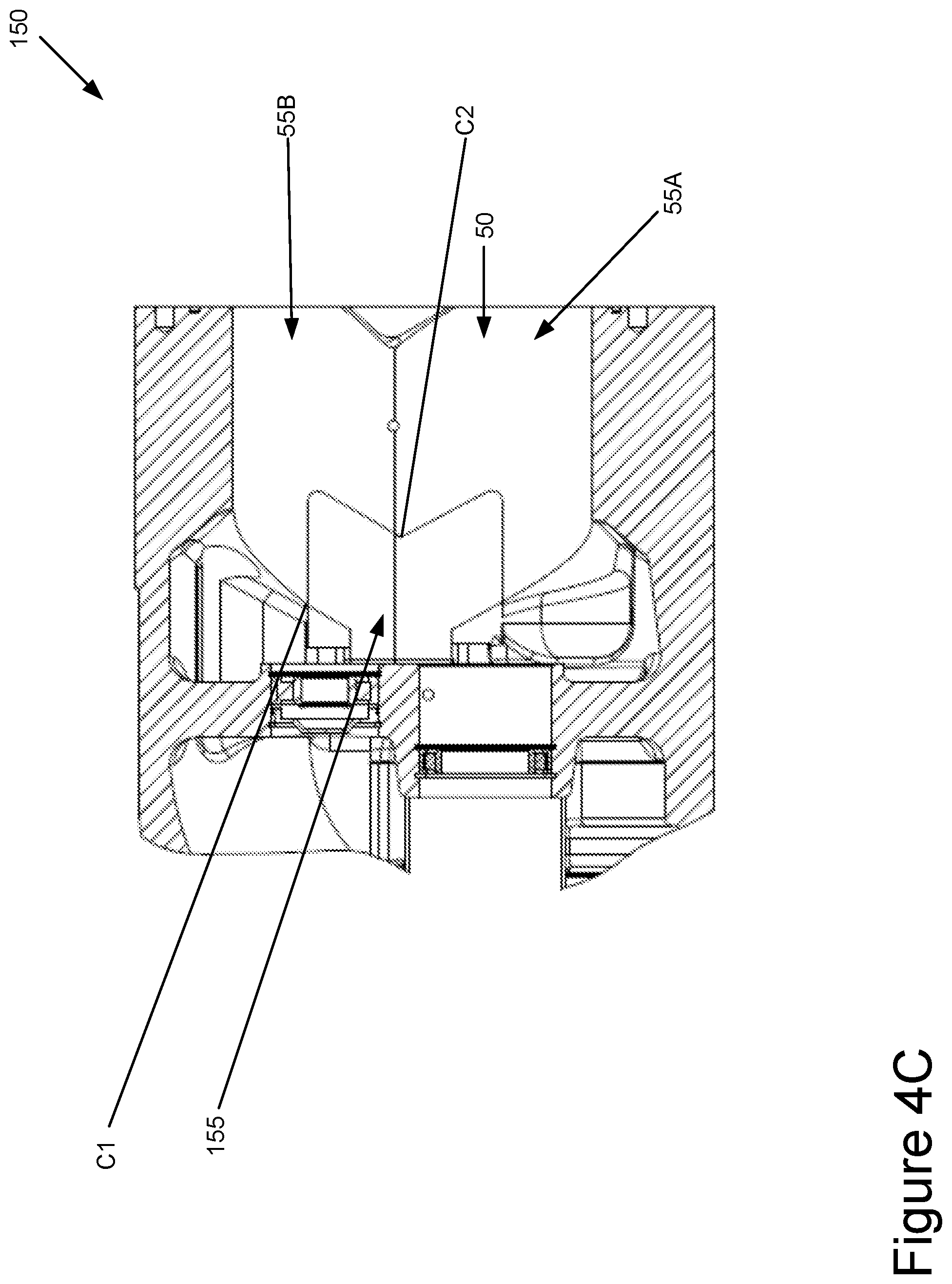 Patent US11841020 Figure 7 – Variable volume ratio screw compressor