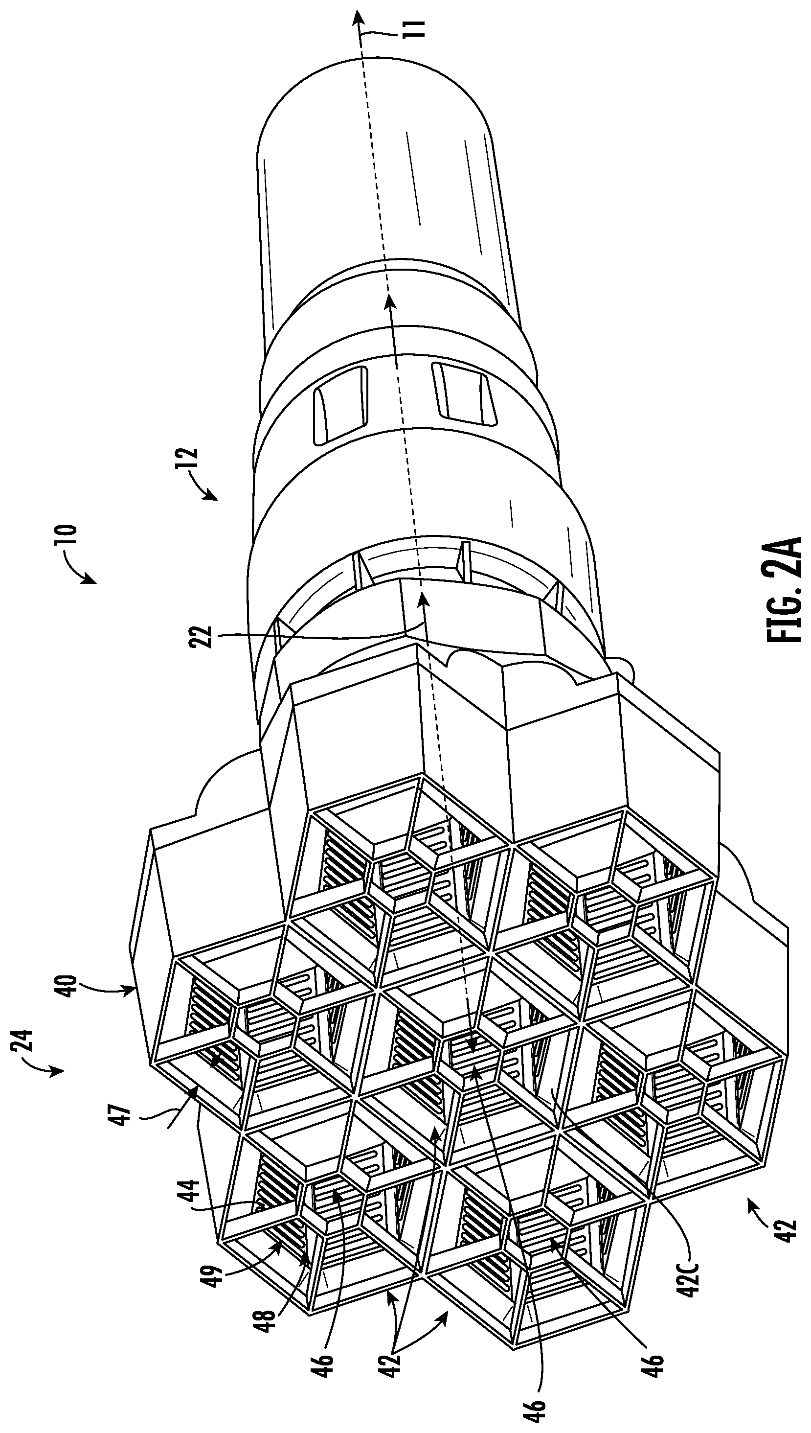 Patent US11841023 Figure 2 – Blowers having noise reduction features