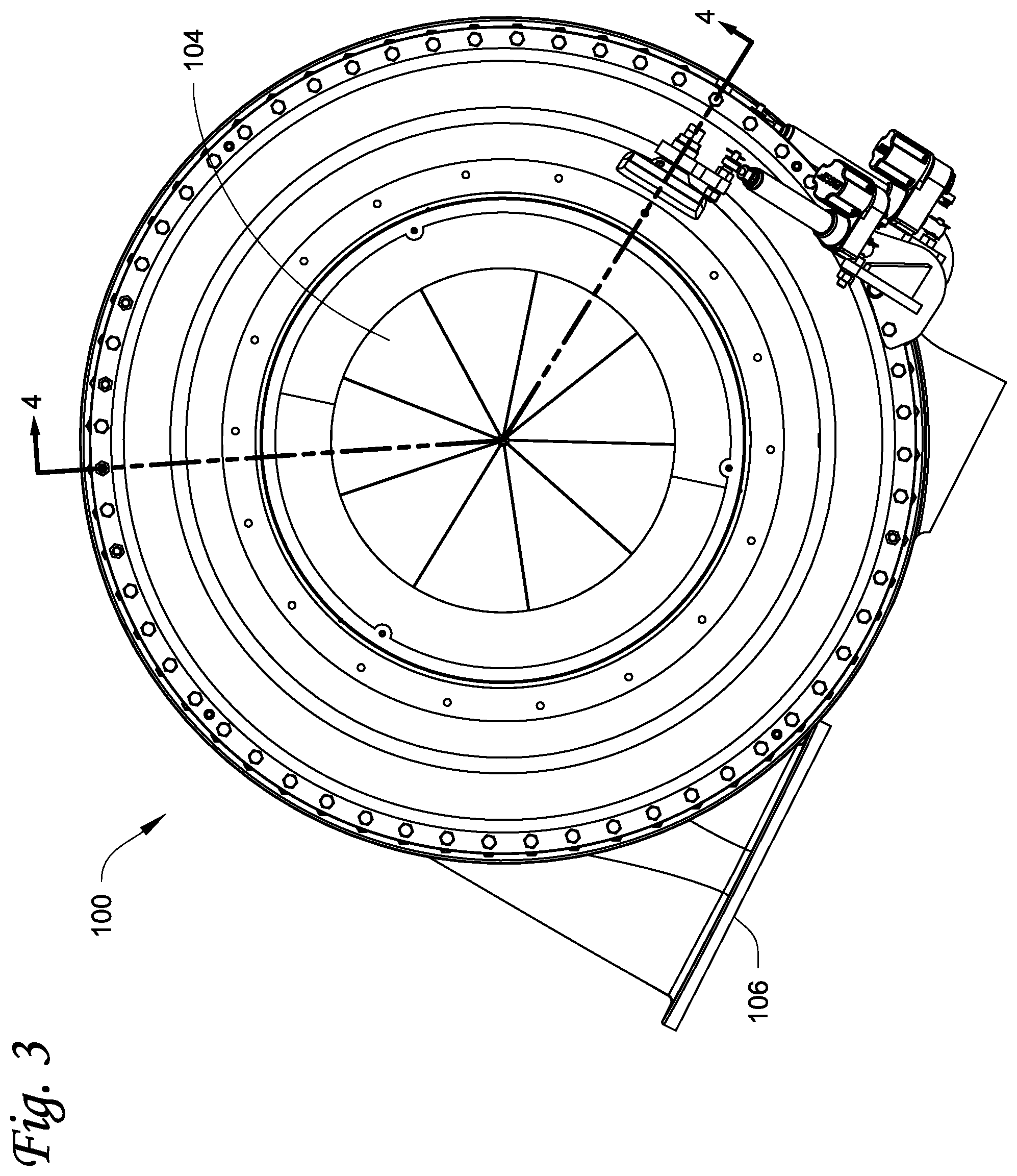 Patent US11841026 Figure 3 – Compressor interstage throttle, and method of operating therof