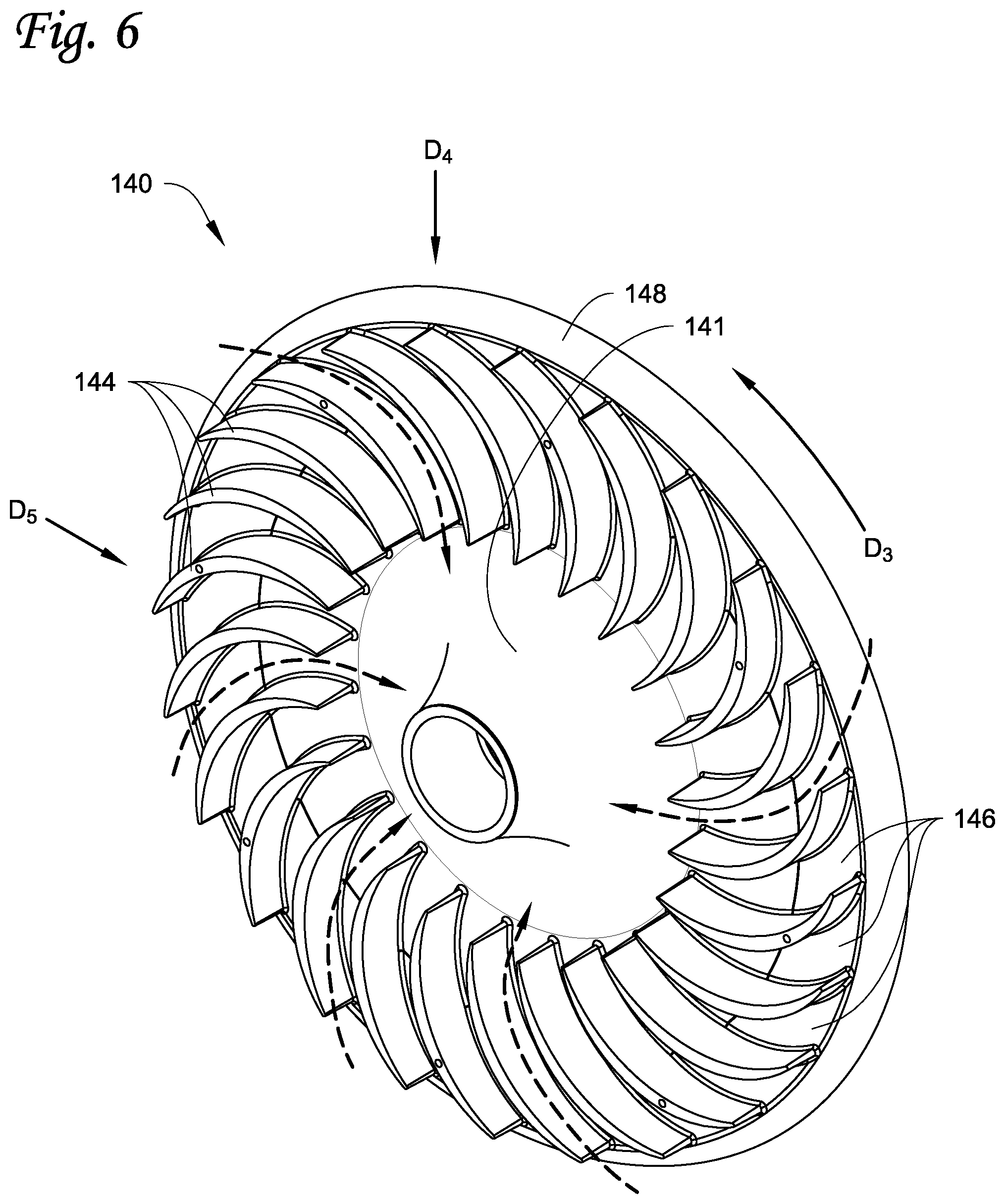 Patent US11841026 Figure 6 – Compressor interstage throttle, and method of operating therof