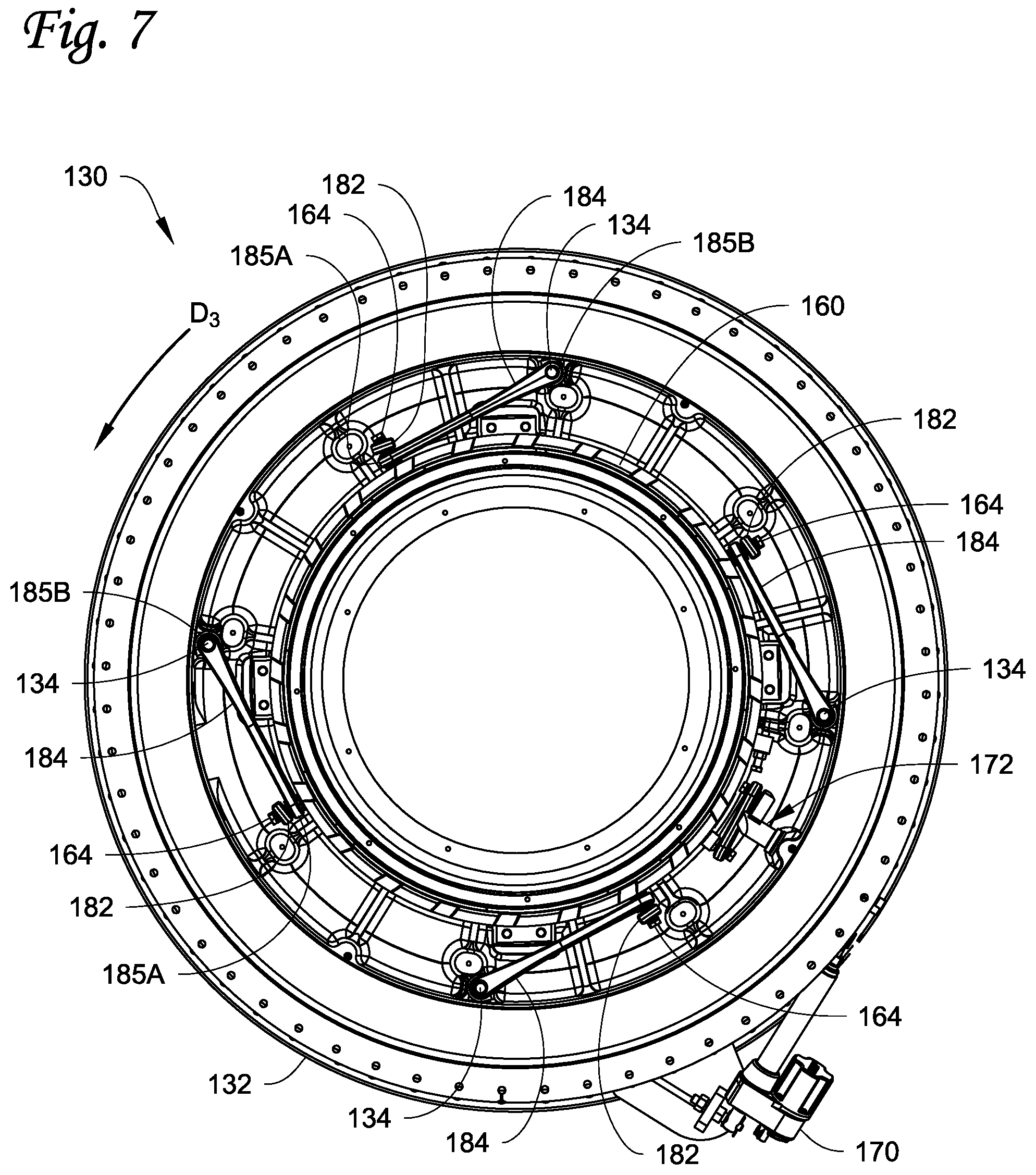 Patent US11841026 Figure 7 – Compressor interstage throttle, and method of operating therof