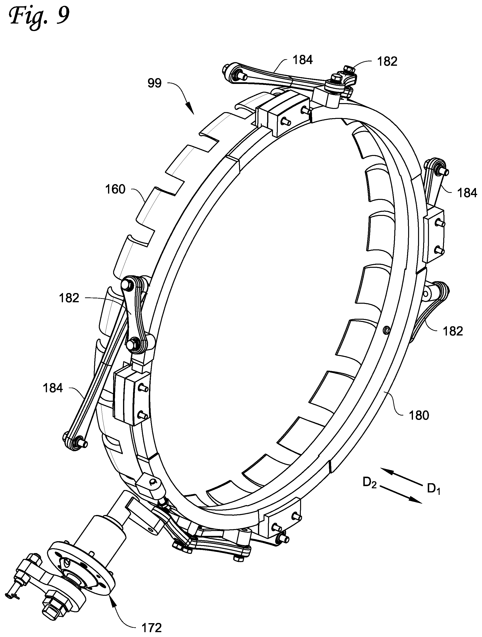Patent US11841026 Figure 9 – Compressor interstage throttle, and method of operating therof