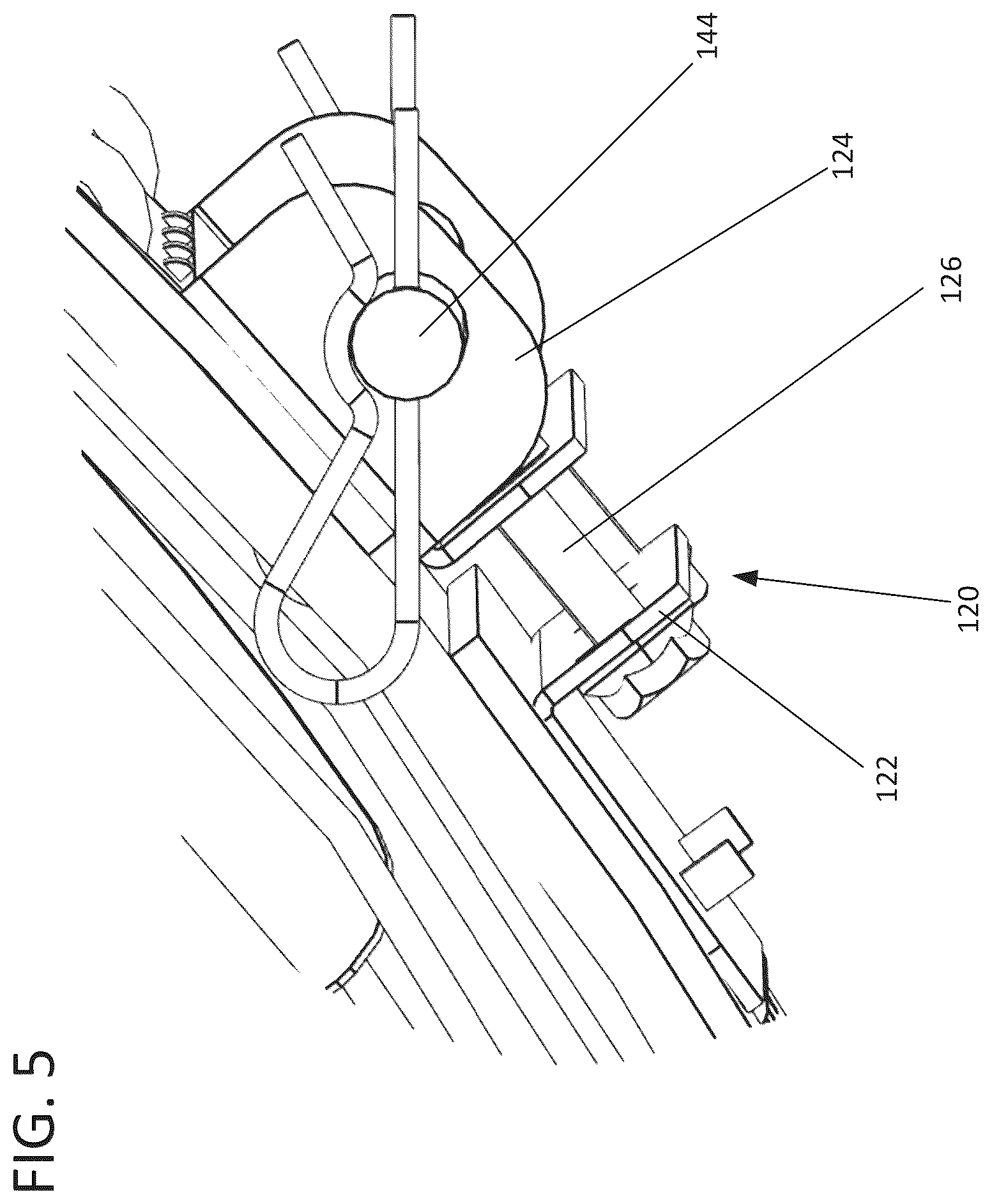 Patent US11841032 Figure 5 – Fan assembly with components for quick assembly