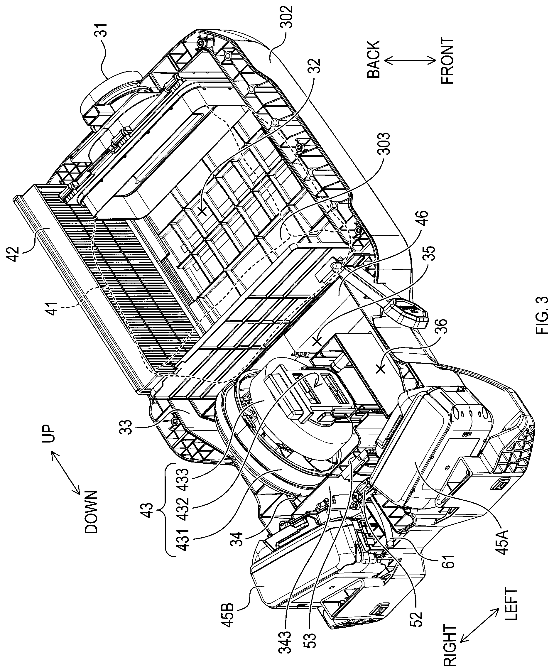 Patent US11841033 Figure 3 – Electric powered work machine and method of controlling noise generated by electric powered work machine