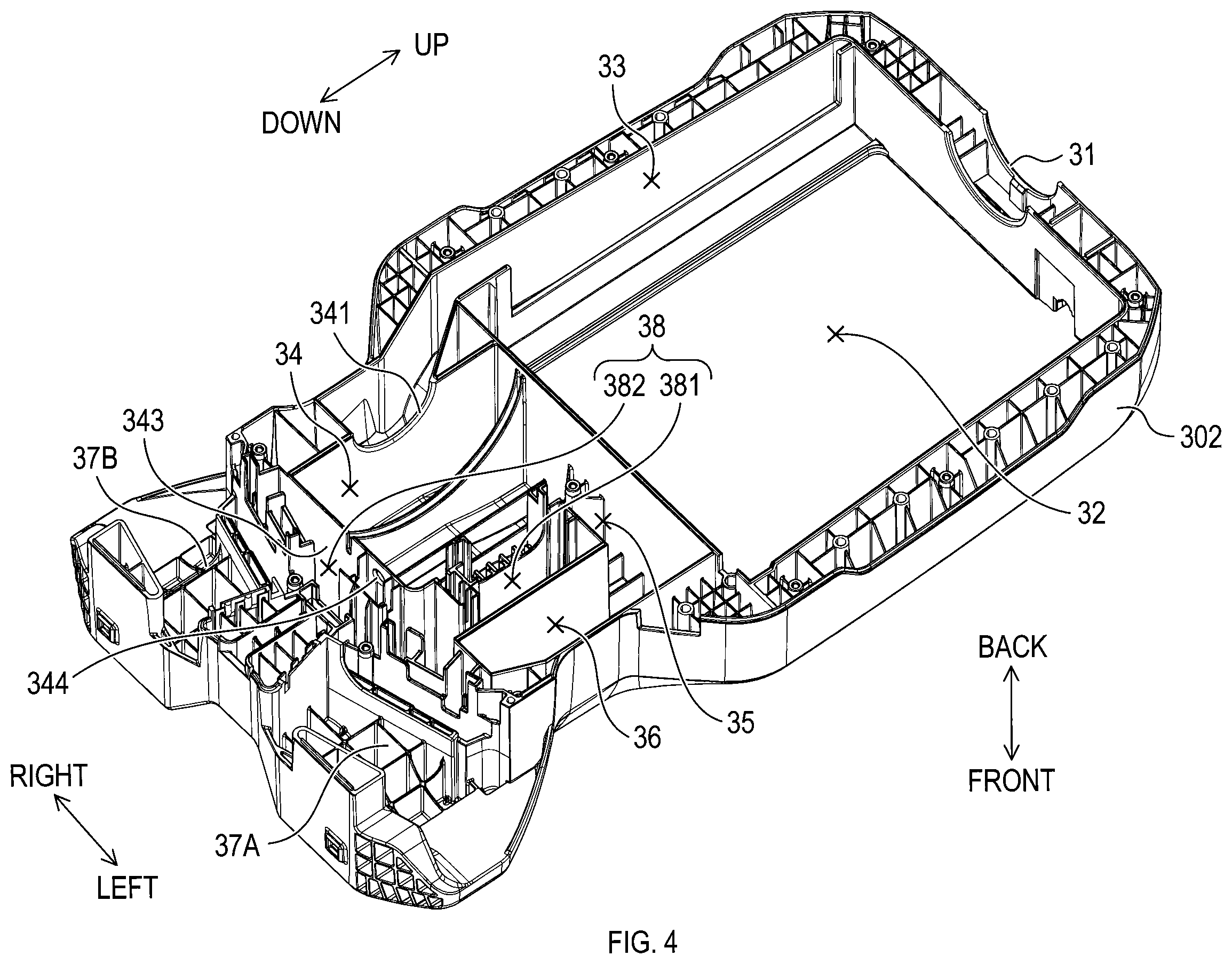 Patent US11841033 Figure 4 – Electric powered work machine and method of controlling noise generated by electric powered work machine