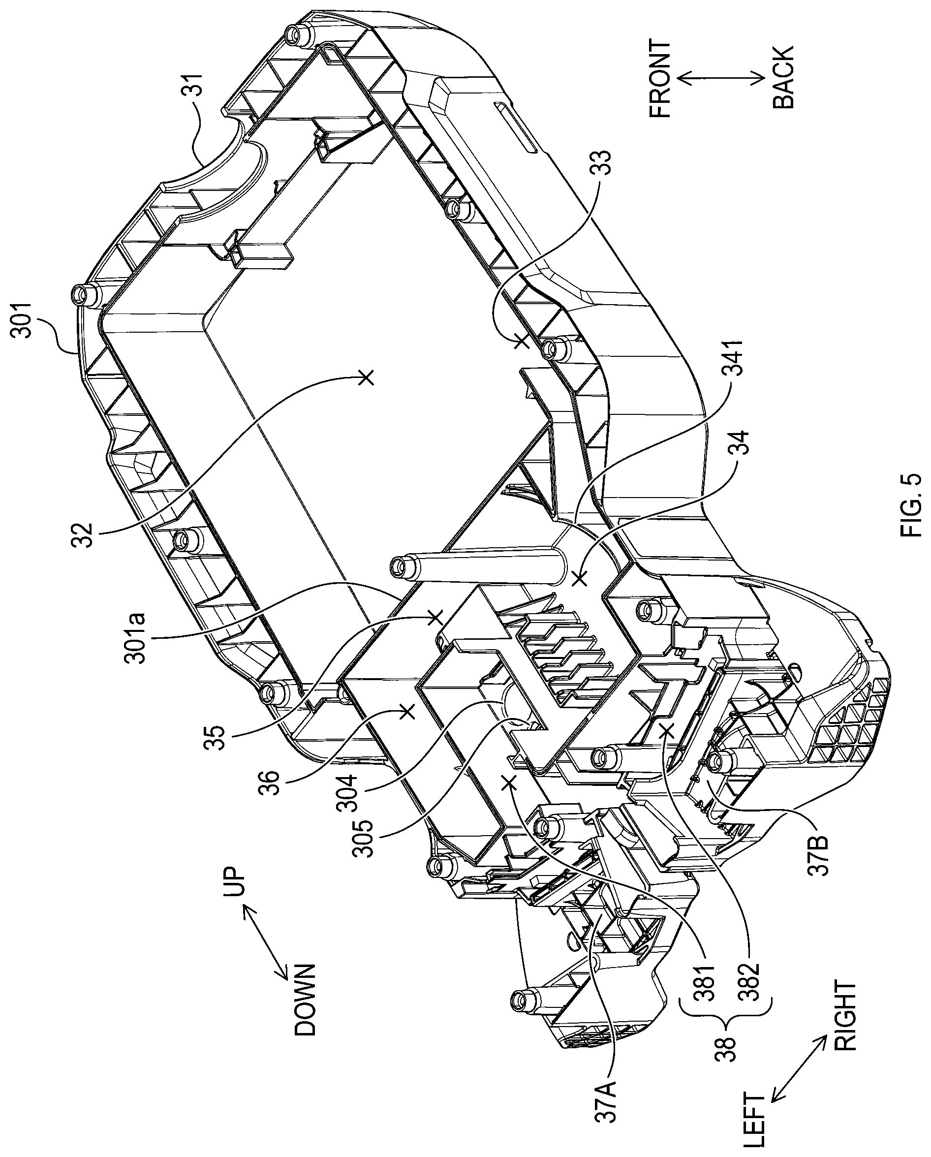 Patent US11841033 Figure 5 – Electric powered work machine and method of controlling noise generated by electric powered work machine