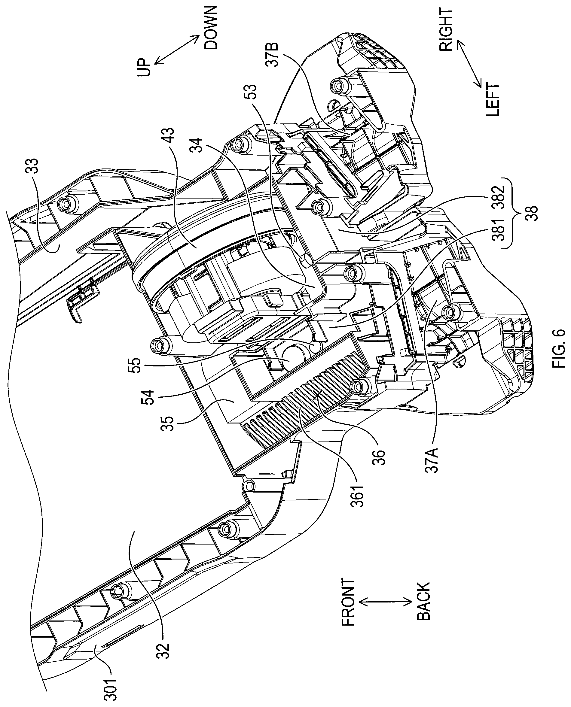 Patent US11841033 Figure 6 – Electric powered work machine and method of controlling noise generated by electric powered work machine