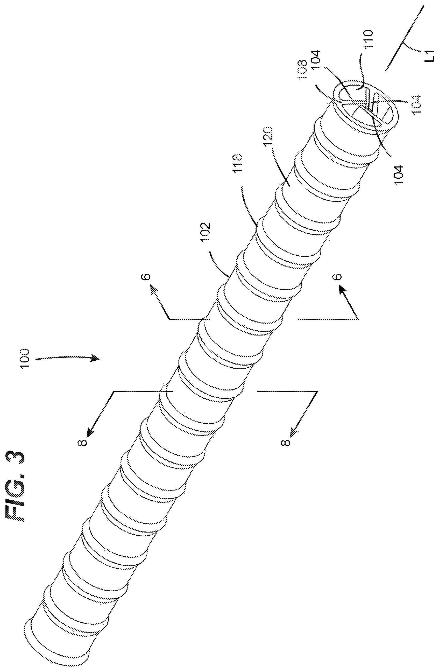 Patent US11841037 Figure 2 – Flexible fluid flow modifying device