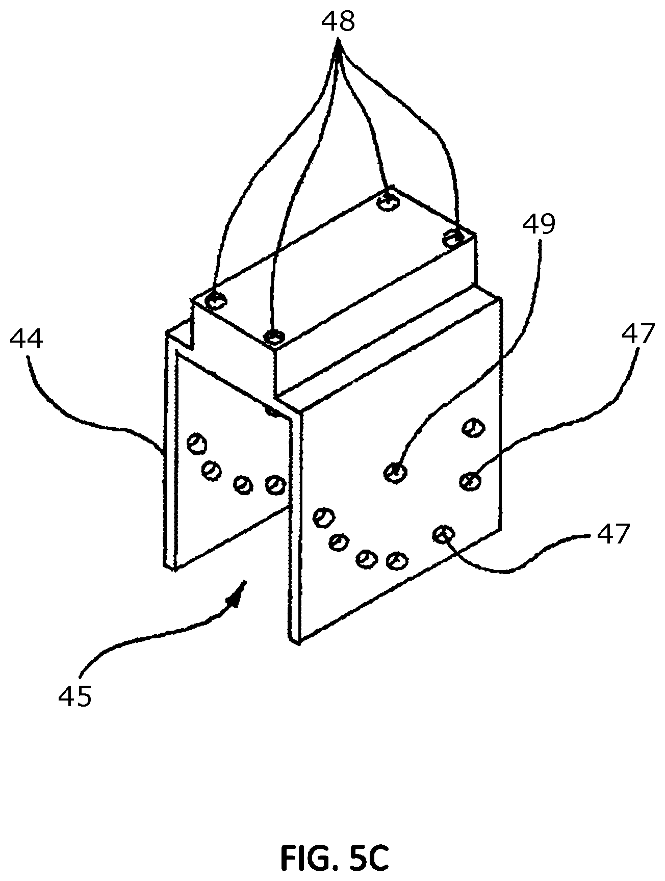 Patent US11841038 Figure 11 – Panel clamping and mounting mechanism