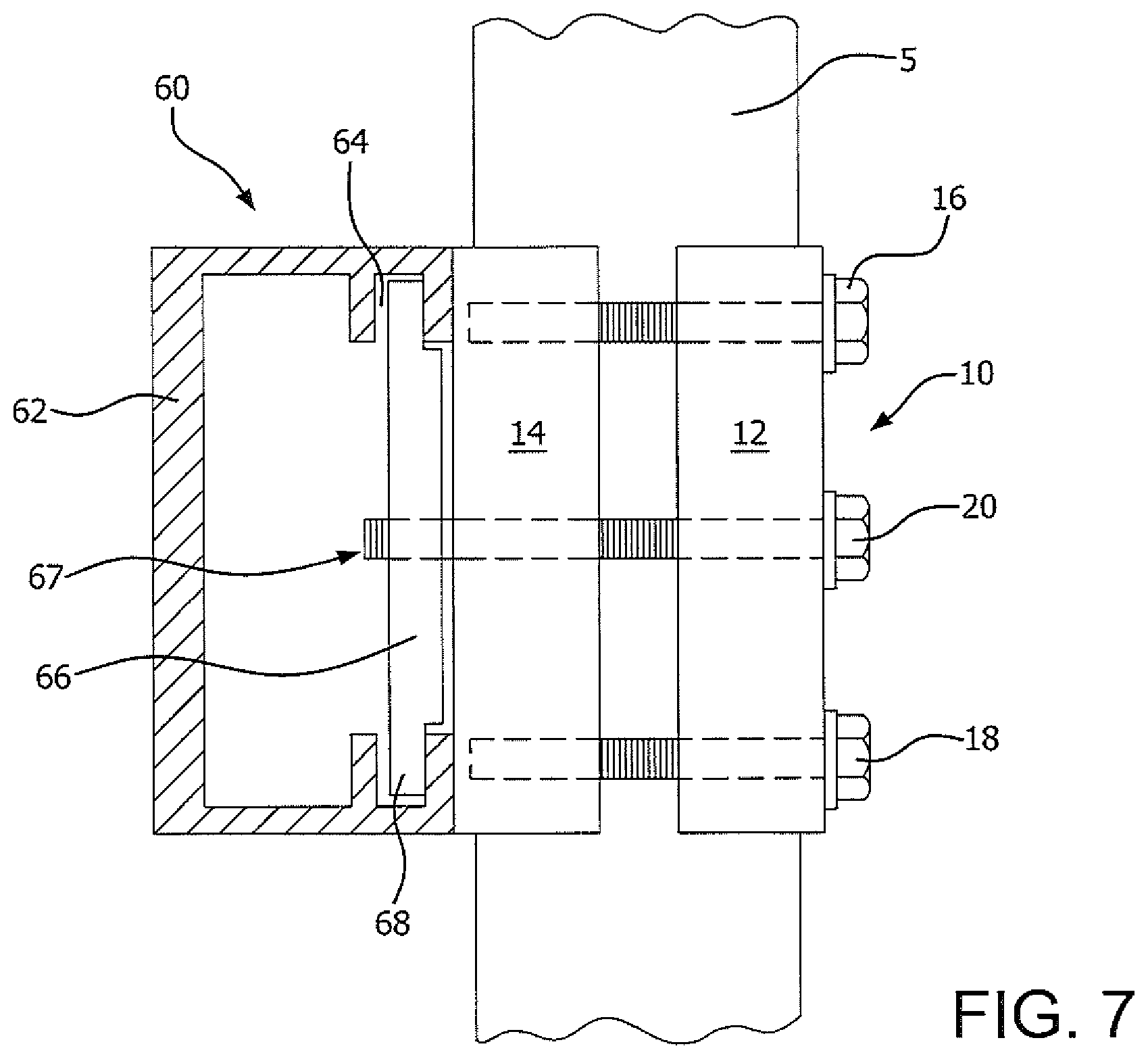 Patent US11841038 Figure 14 – Panel clamping and mounting mechanism
