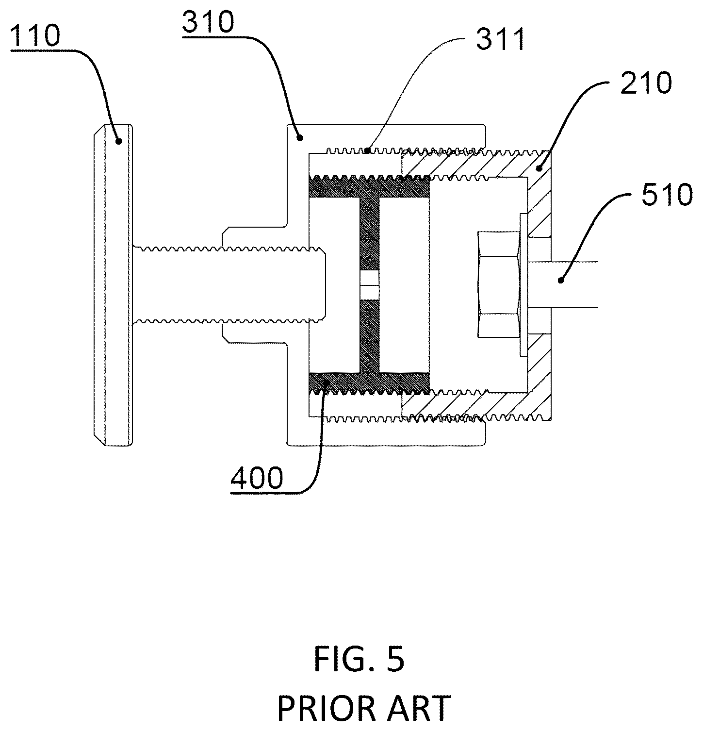 Patent US11841043 Figure 5 – Lockable adjustable standoff