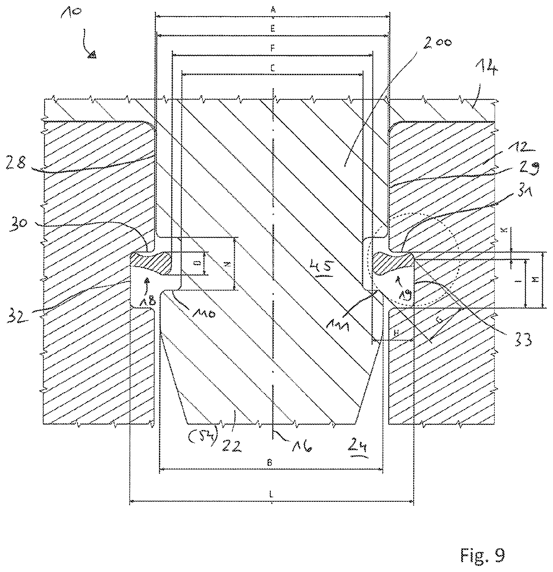 Patent US11841045 Figure 7 – Connection assembly