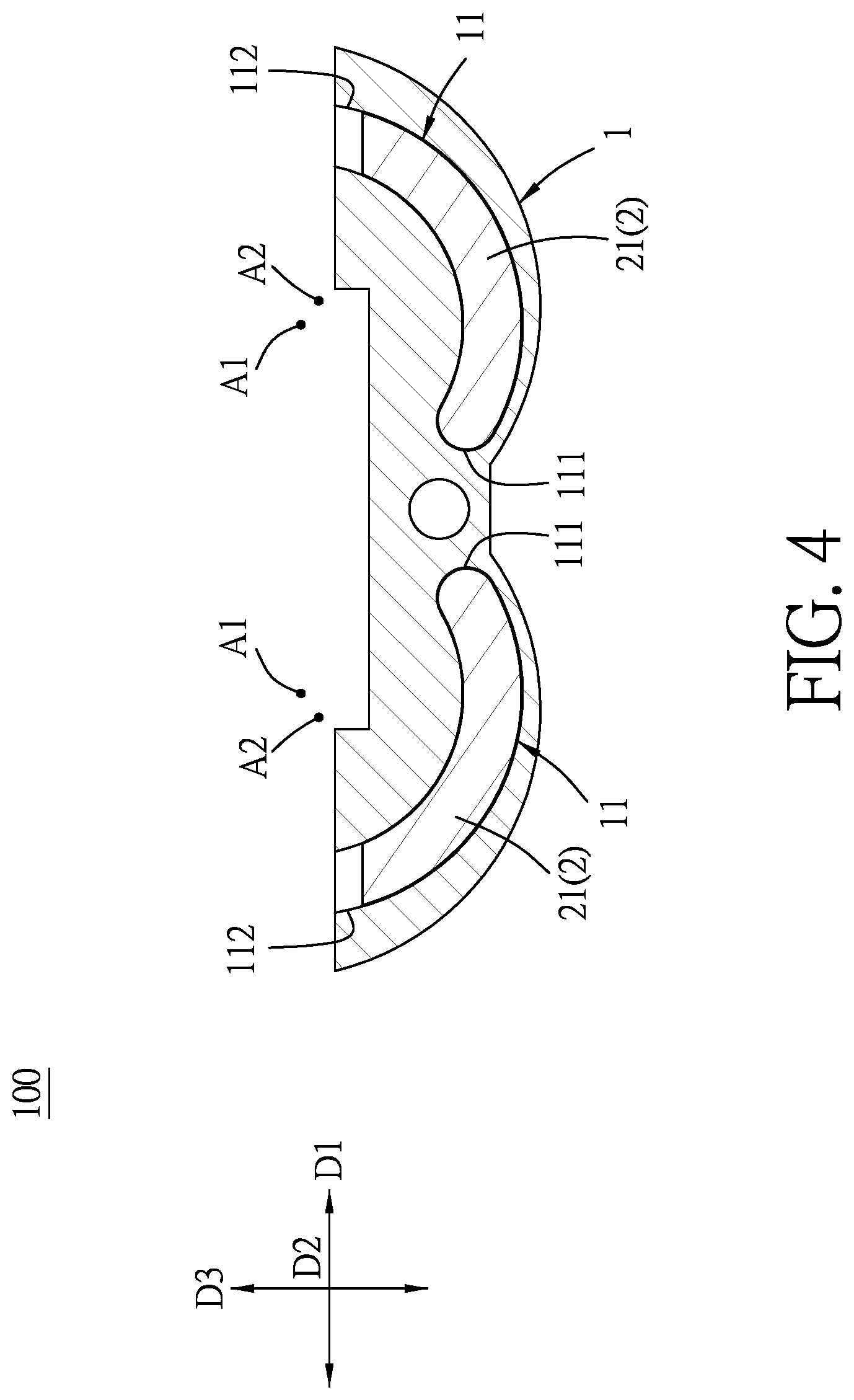 Patent US11841046 Figure 4 – Hinge for a foldable electronic device with a flexible display