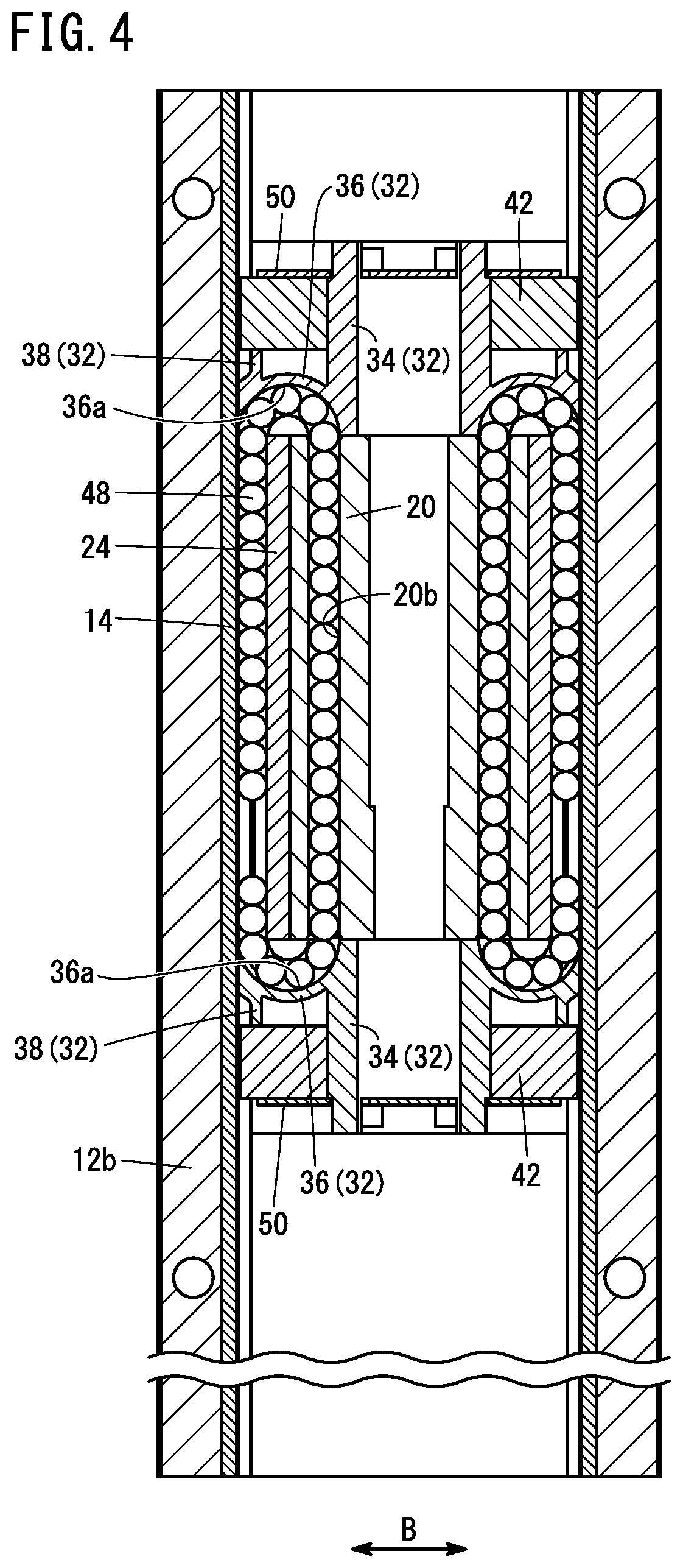 Patent US11841050 Figure 4 – Linear guide